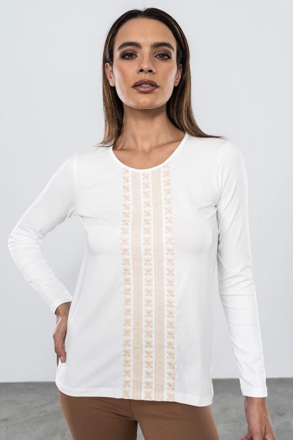 CAMISETA BORDADA ENTREDOS