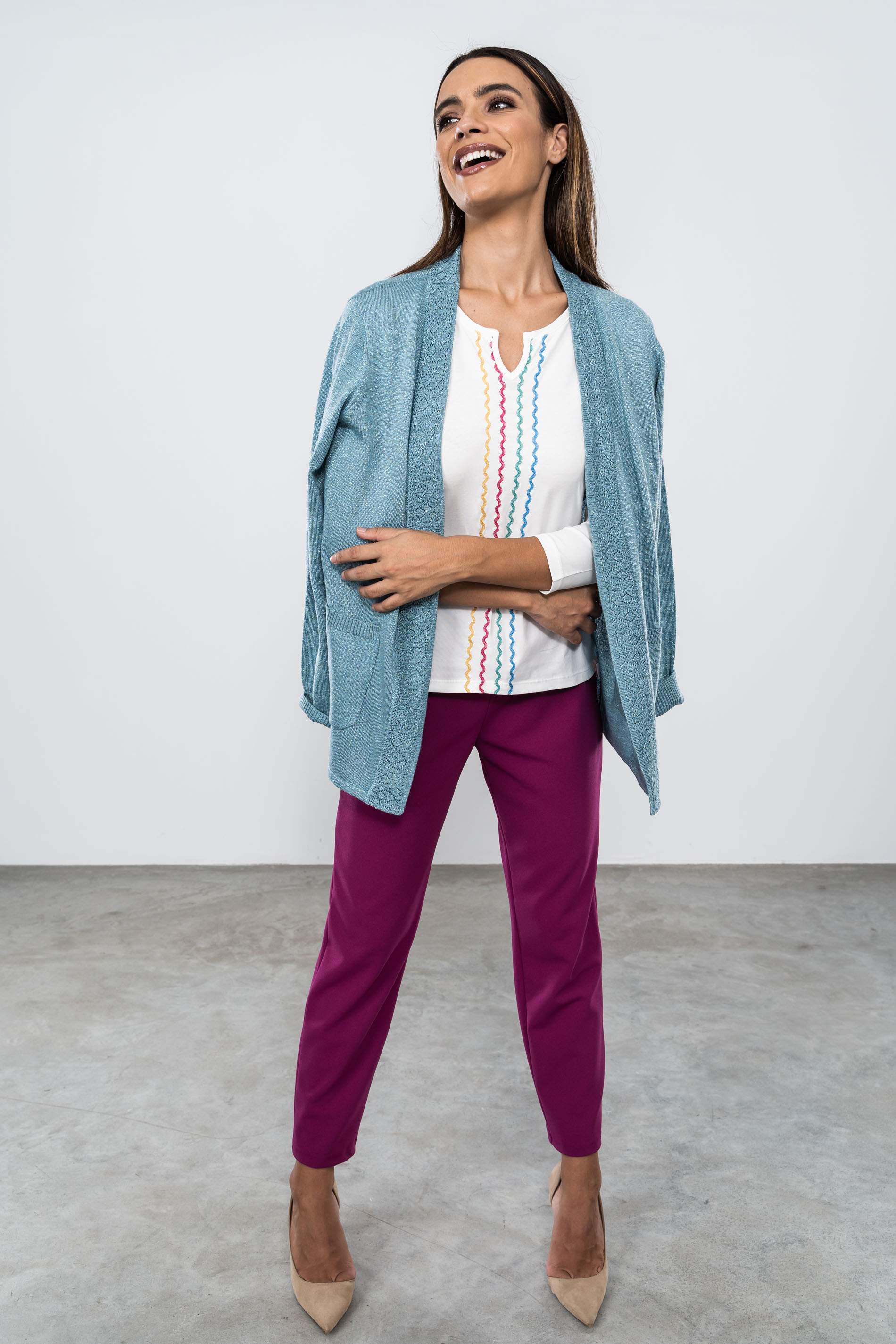 CAMISETA BORDADA ONDAS CENTRO