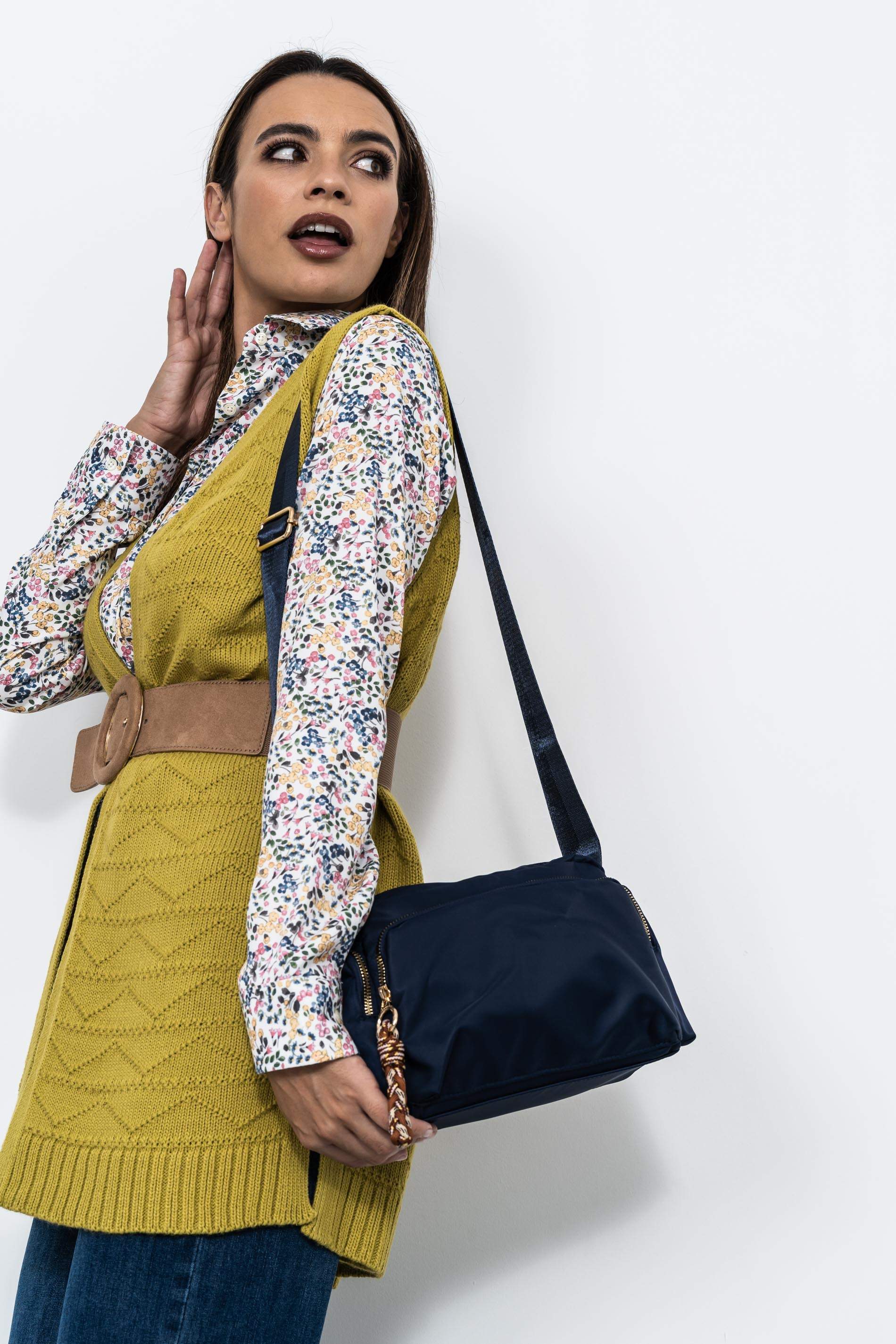 BANDOLERA NYLON COLGANTE MARINO