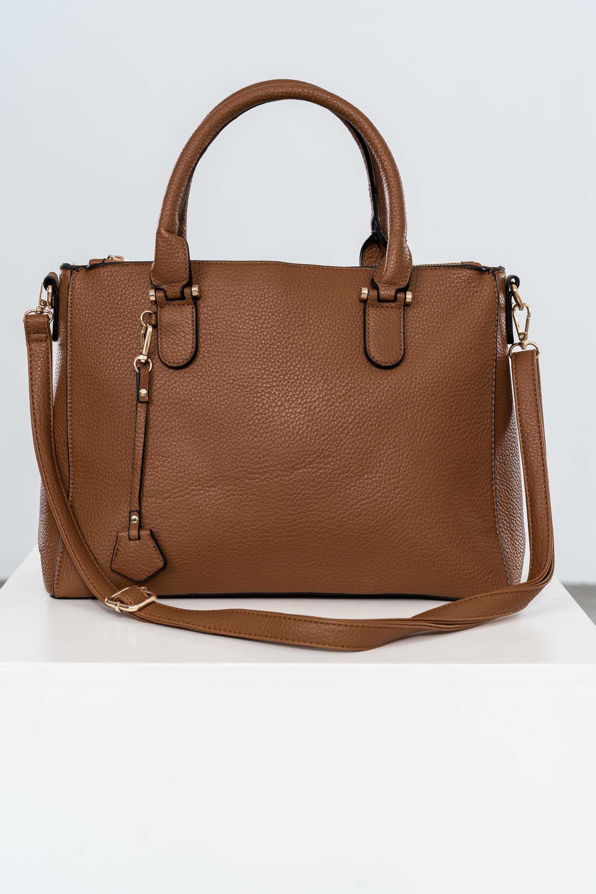 BOLSO SHOPPER CREMALLERA CAMEL