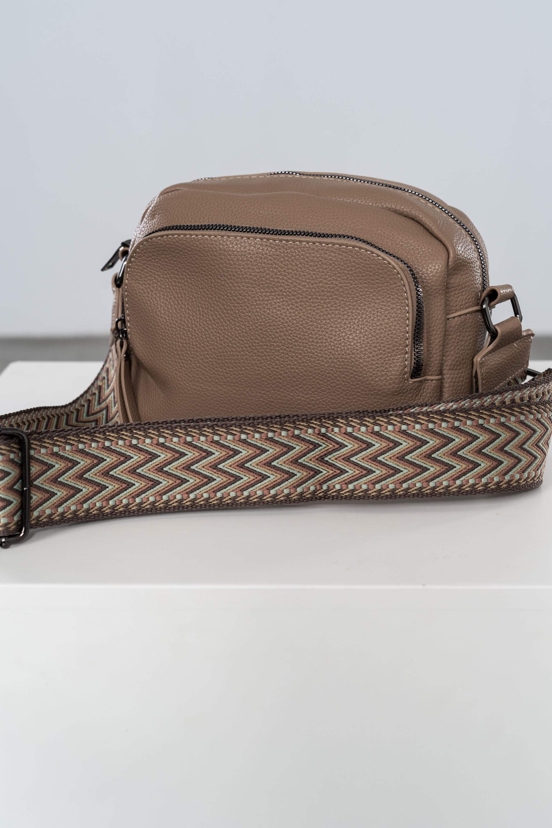 BANDOLERA ASA COMBINADA TAUPE