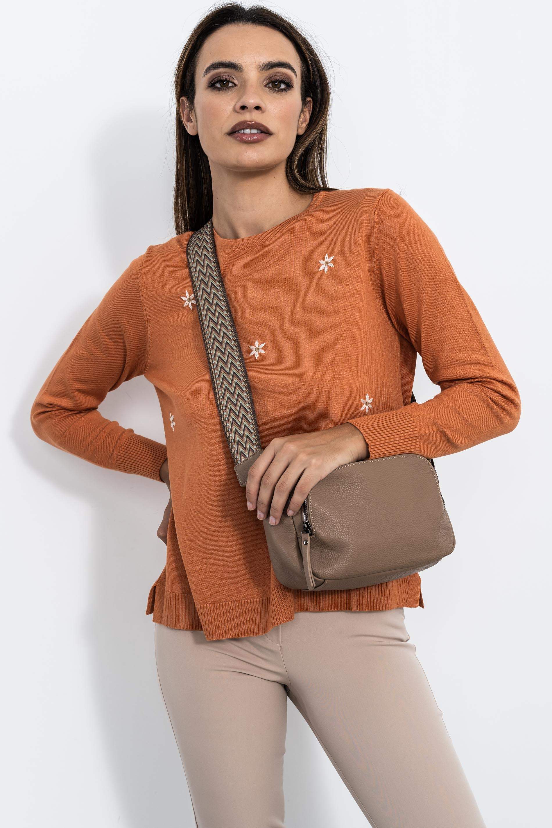 BANDOLERA ASA COMBINADA TAUPE