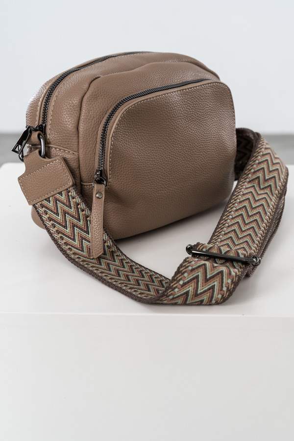 BANDOLERA ASA COMBINADA TAUPE