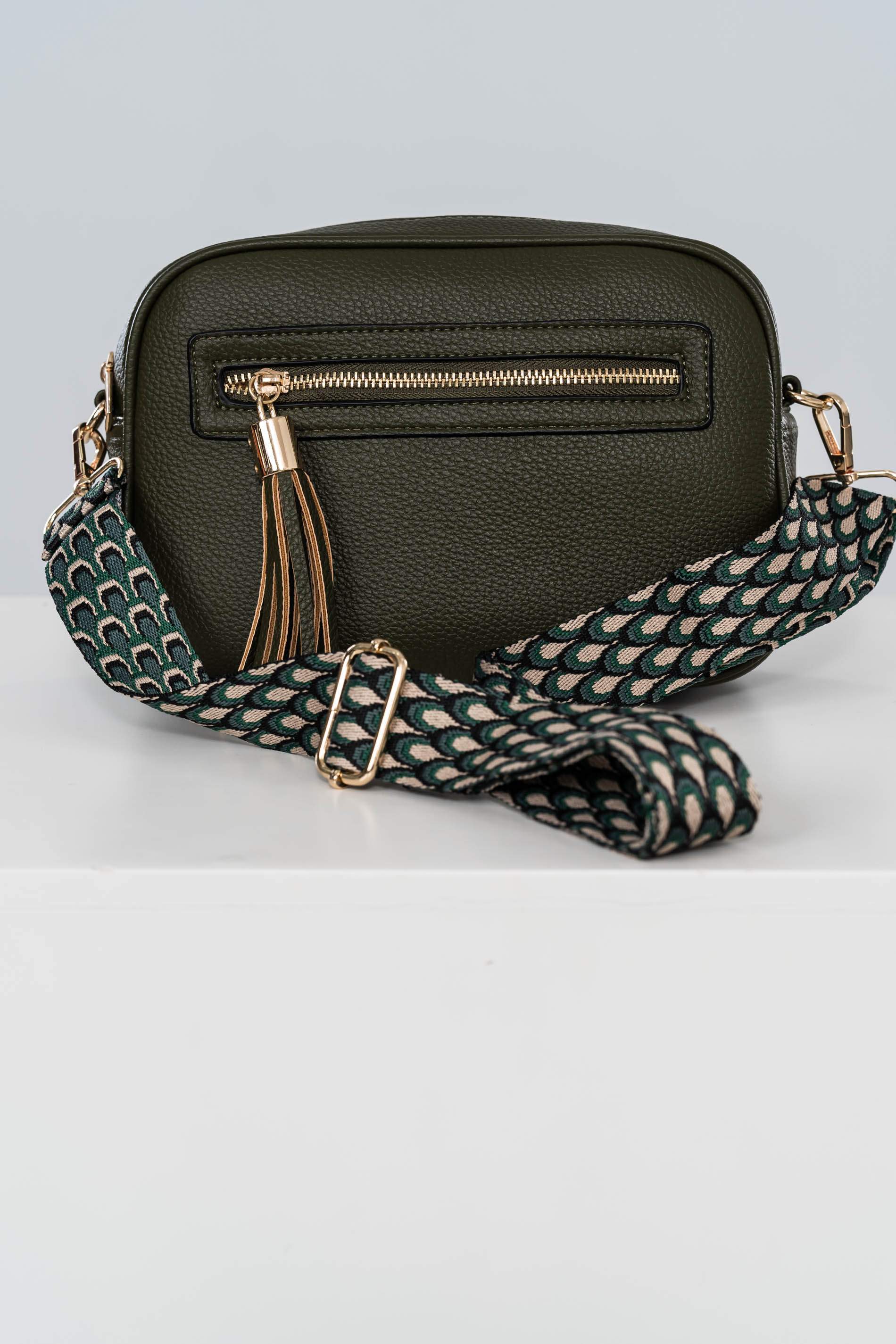 BANDOLERA BOLSILLO CREMALLERA KAKI