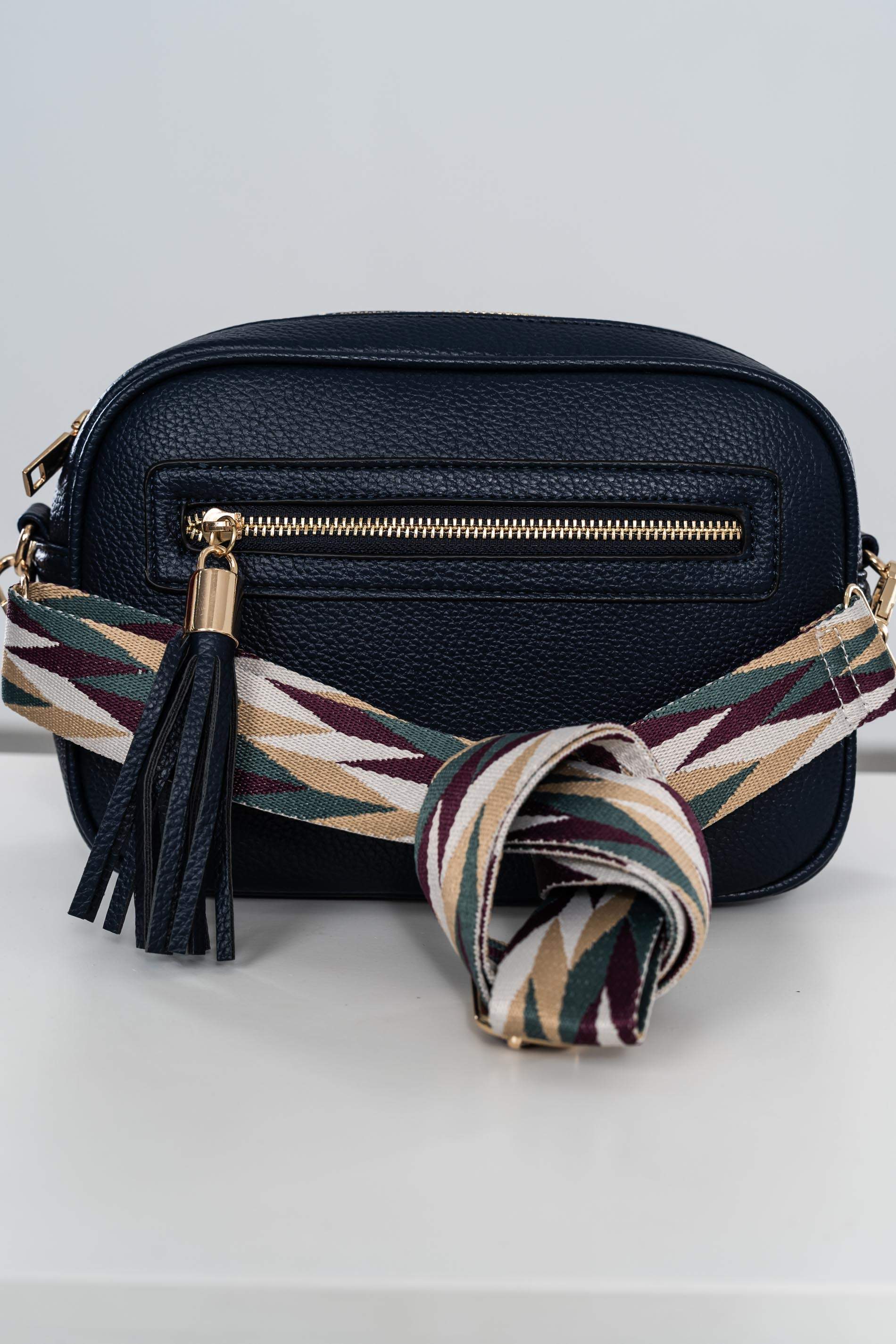 BANDOLERA BOLSILLO CREMALLERA MARINO