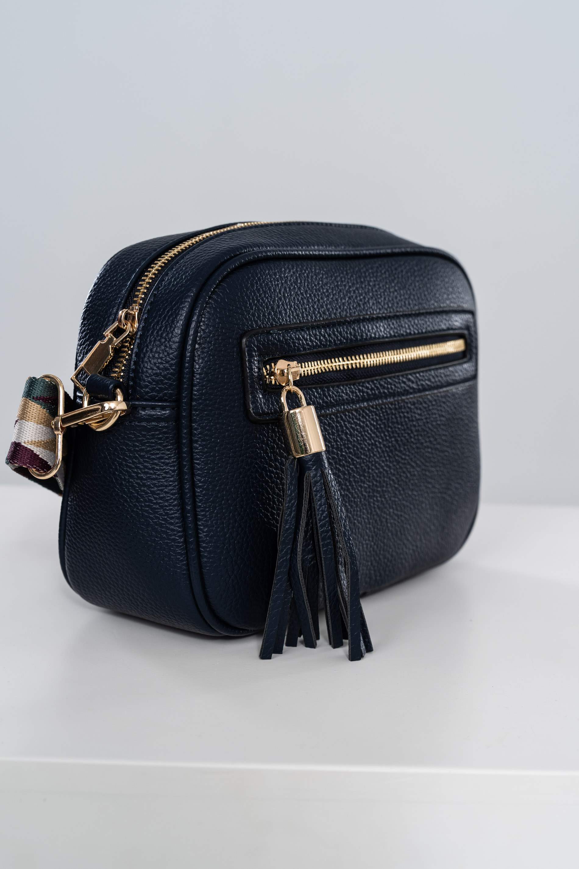 BANDOLERA BOLSILLO CREMALLERA MARINO