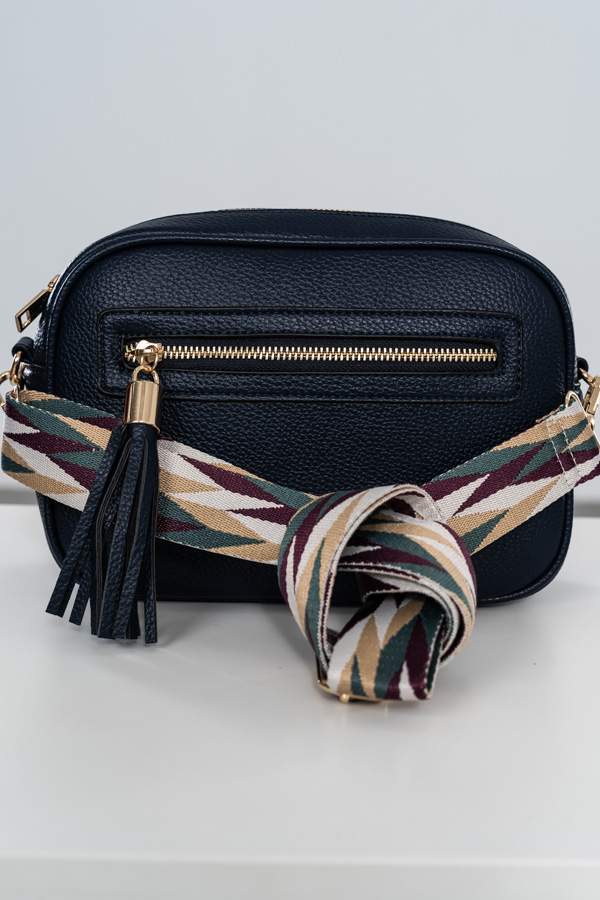 BANDOLERA BOLSILLO CREMALLERA MARINO