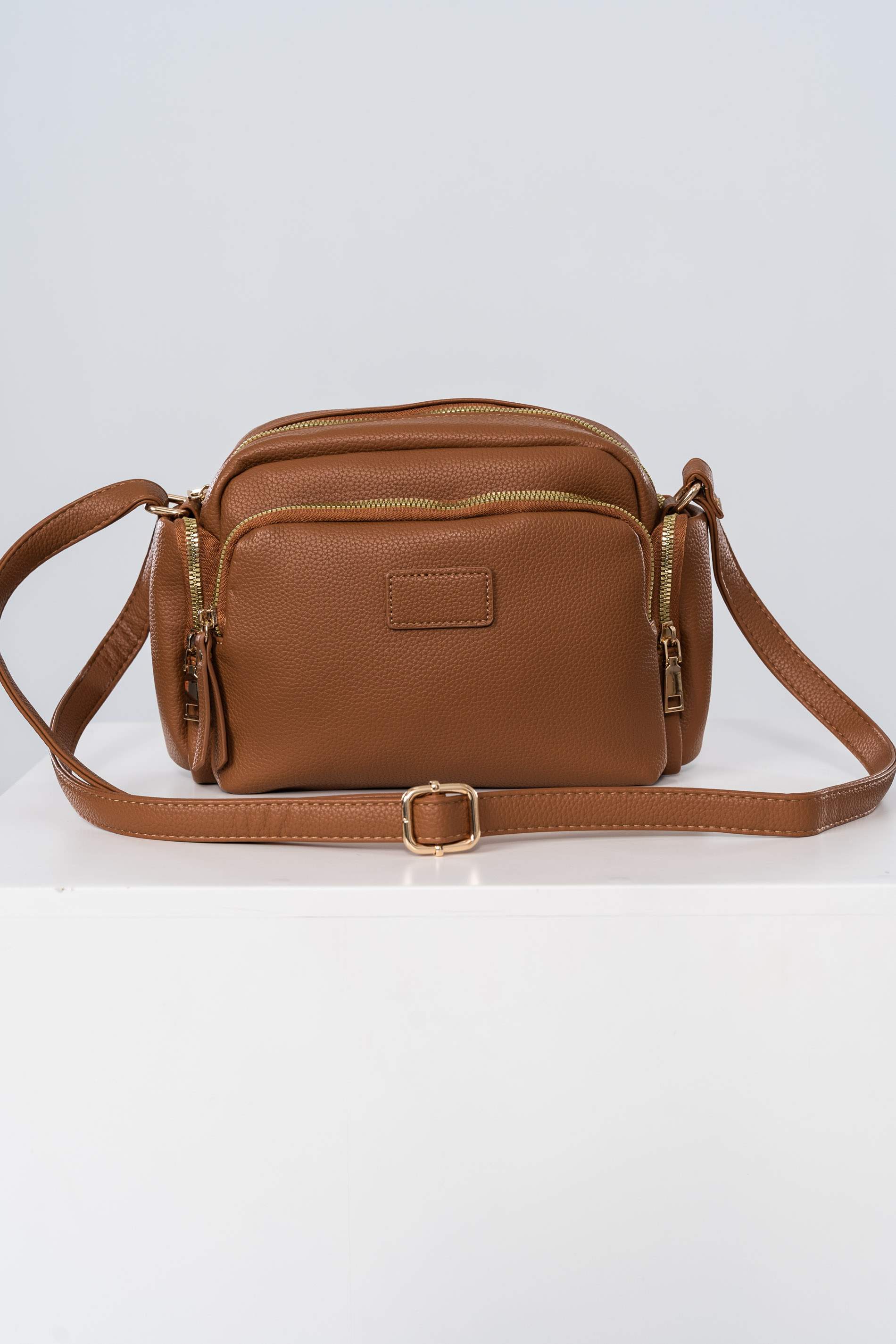 BANDOLERA BOLSILLOS CAMEL