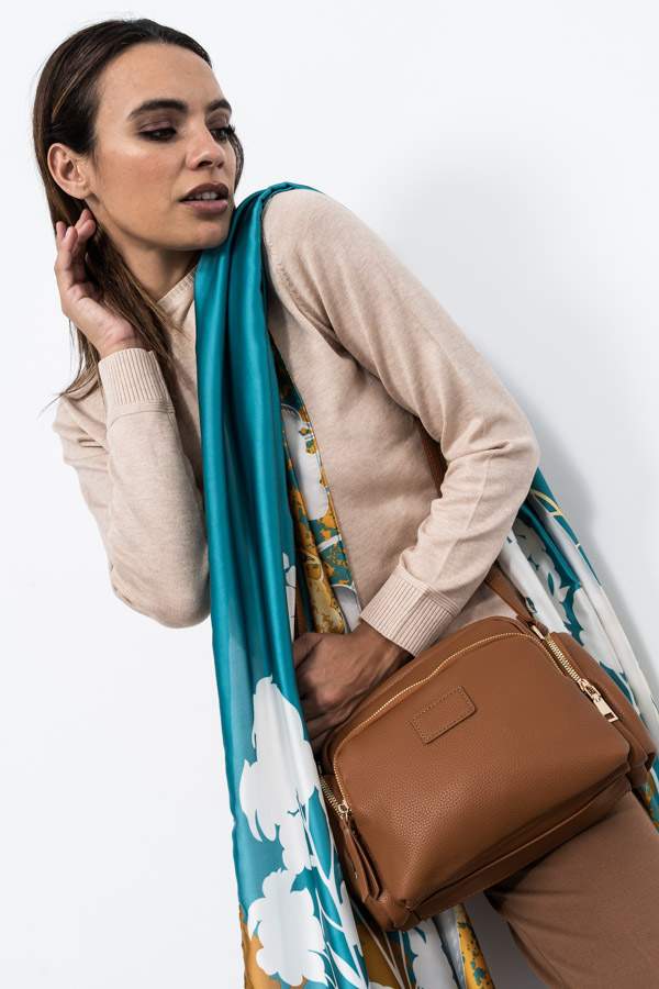 BANDOLERA BOLSILLOS CAMEL