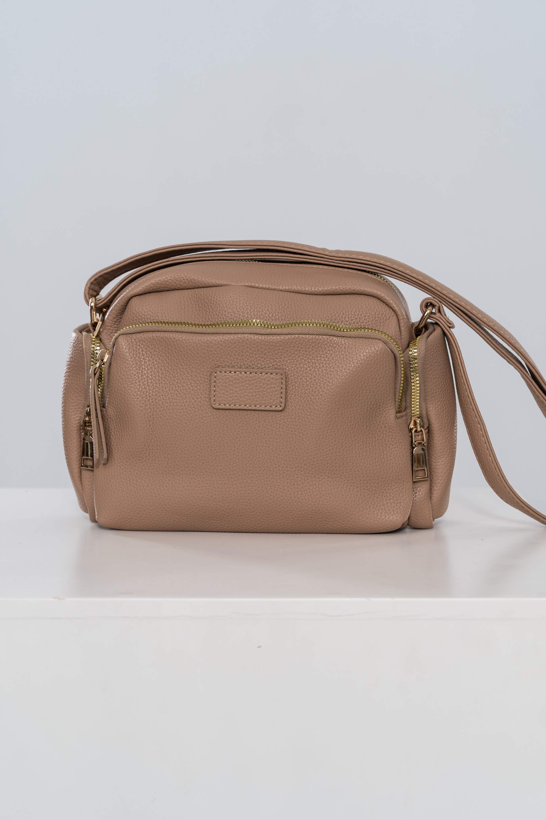 BANDOLERA BOLSILLOS BEIGE