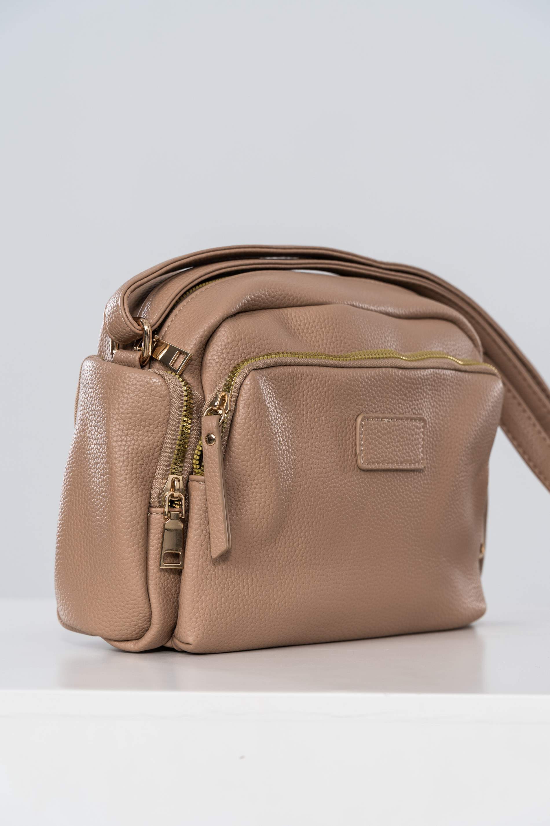 BANDOLERA BOLSILLOS BEIGE