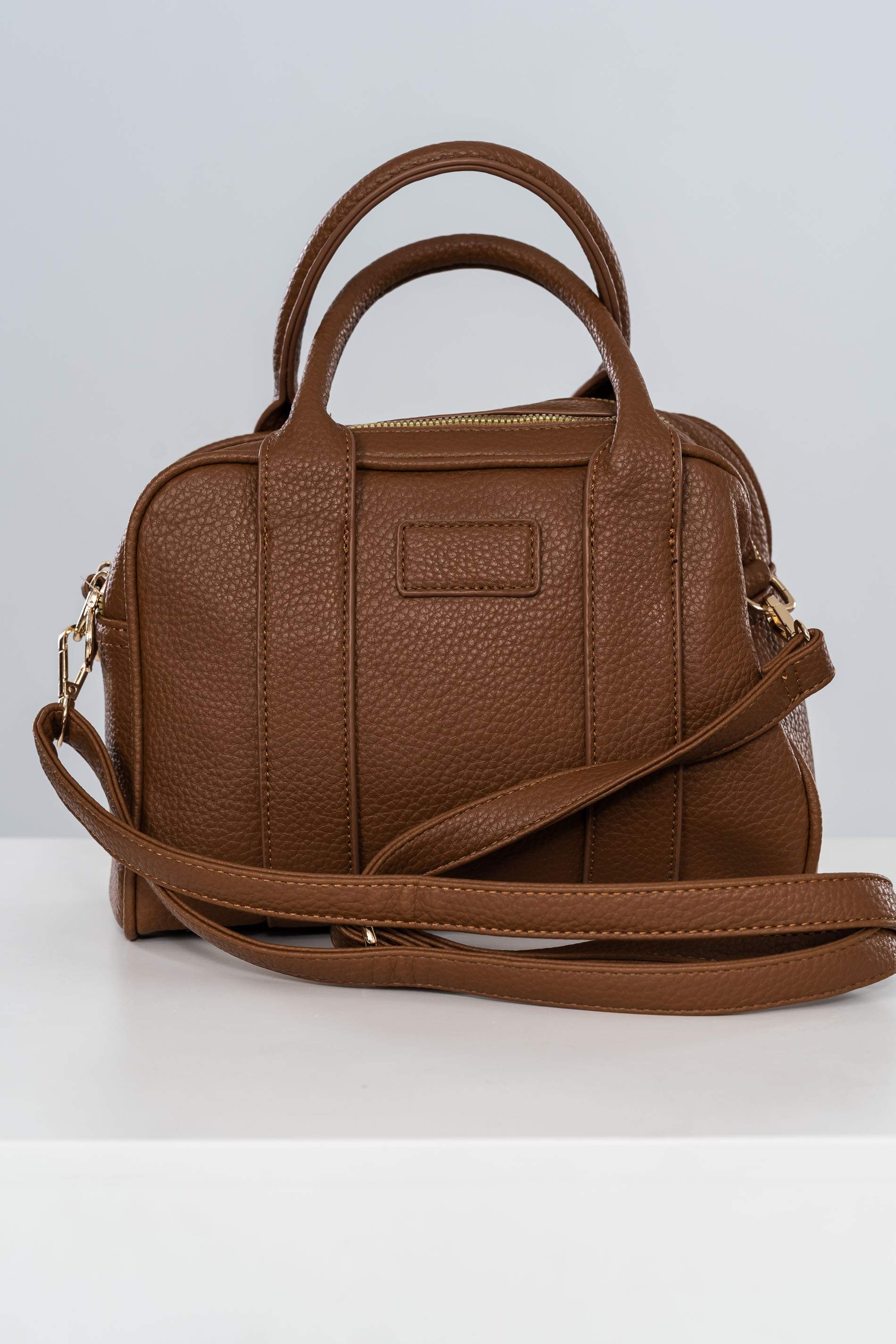 BOLSO DOBLE CREMALLERA CAMEL