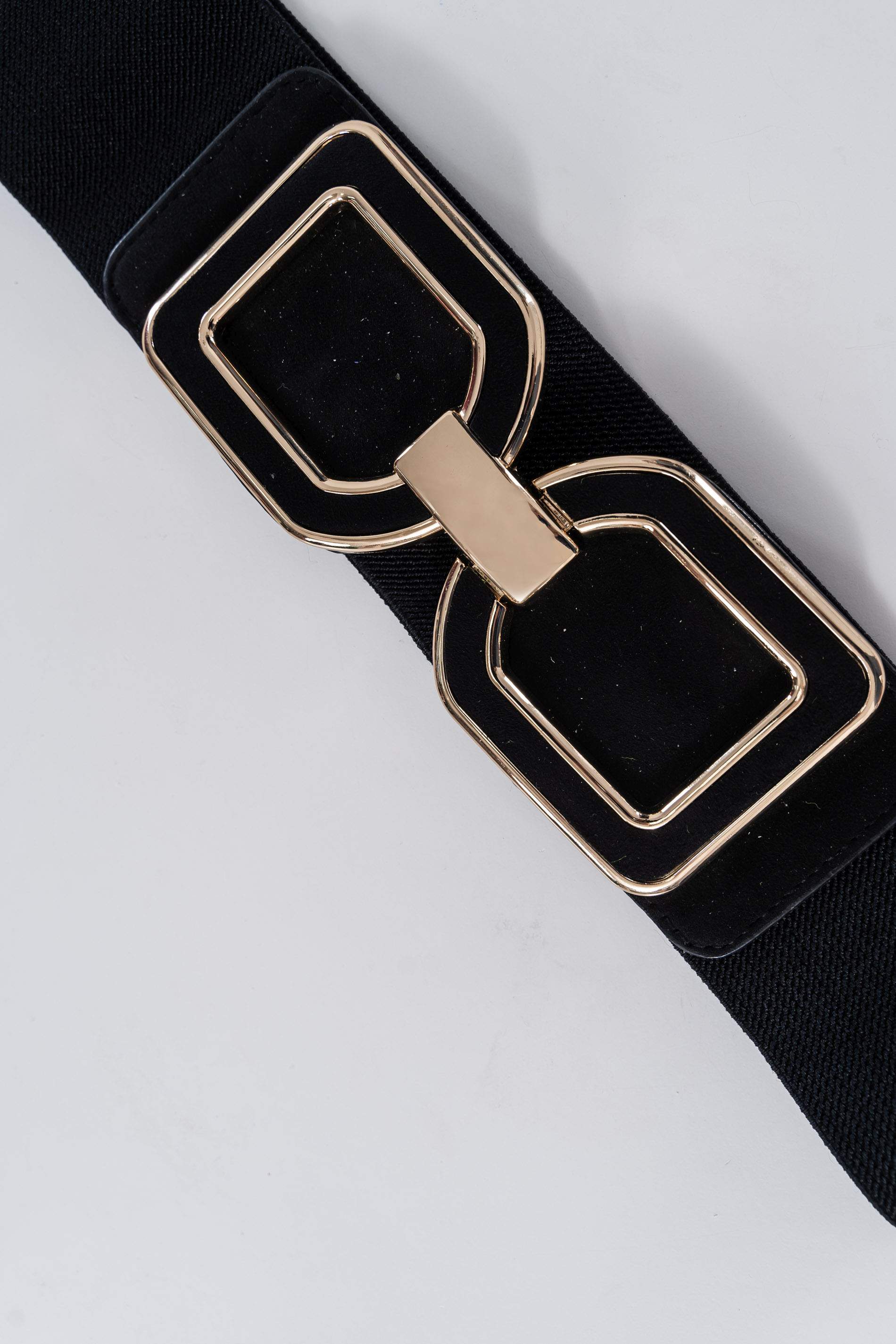 CINTURON ELASTICO HEBILLA METAL NEGRO