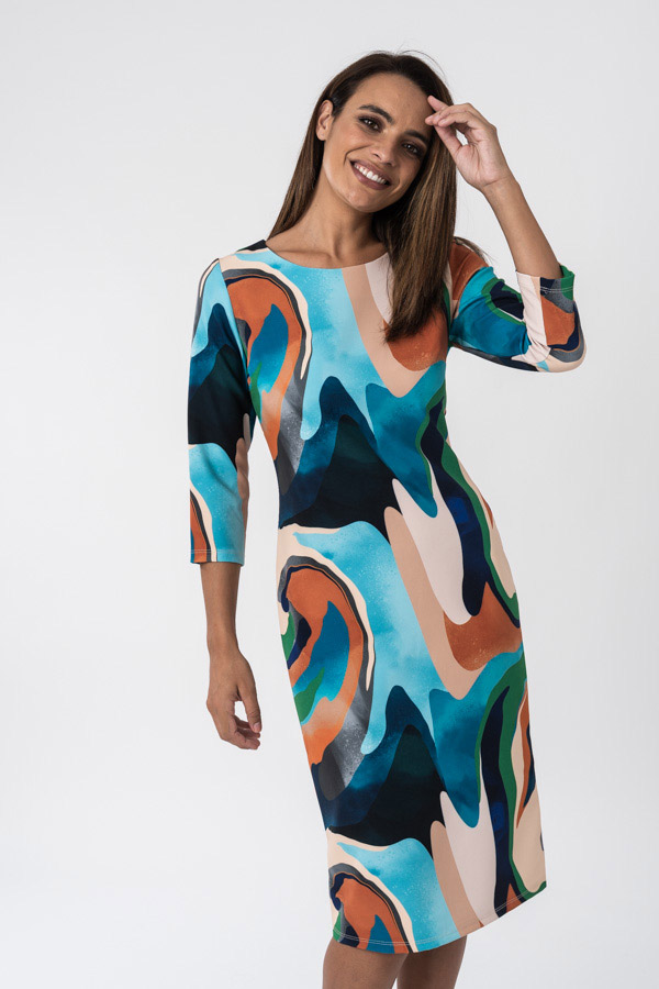 VESTIDO RECTO COLORES