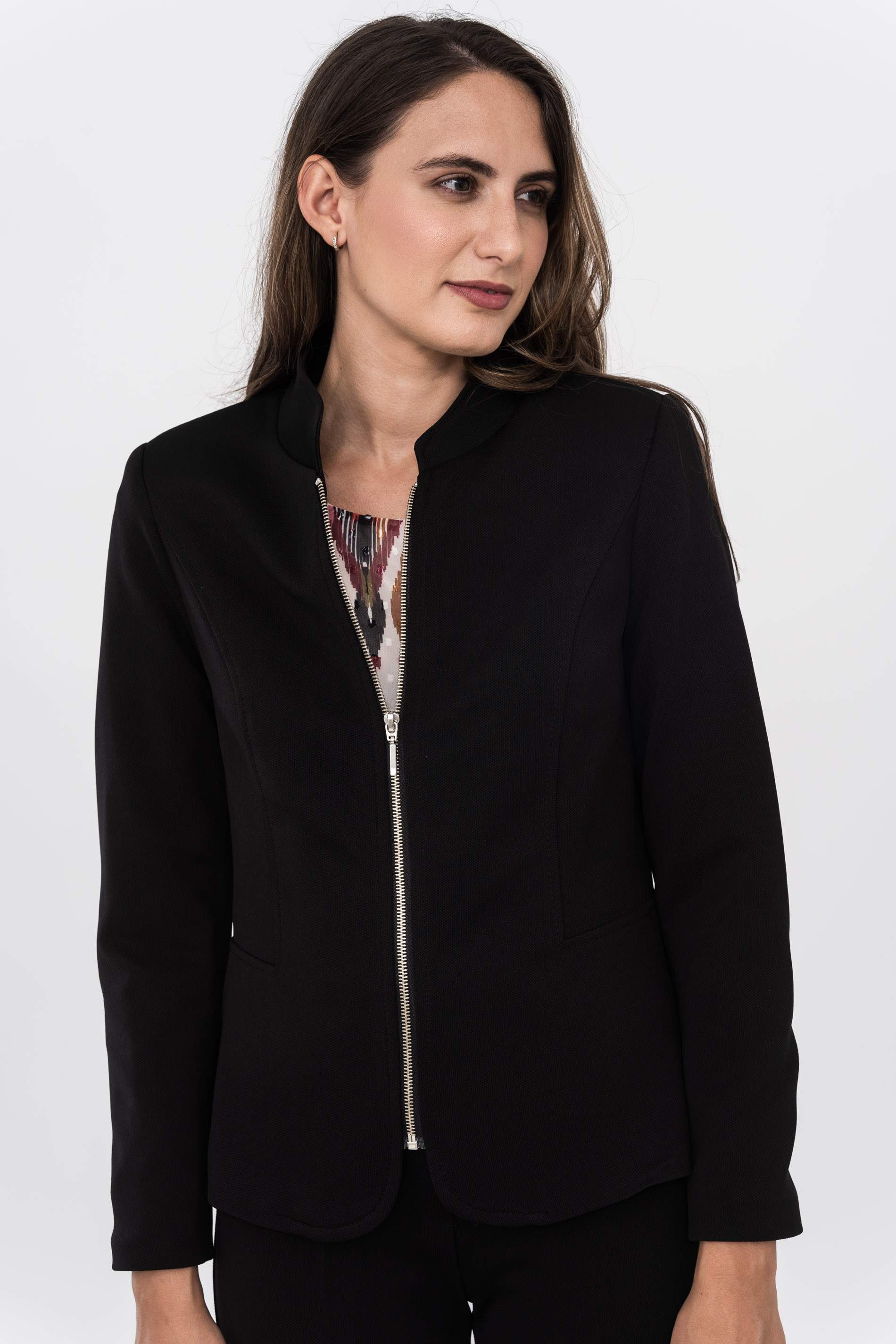 CHAQUETA CREMALLERA PIQUE