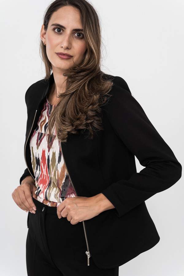 CHAQUETA CREMALLERA PIQUE