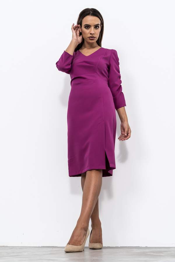 VESTIDO MANGA FRUNCIDA MF BUGANVILLA