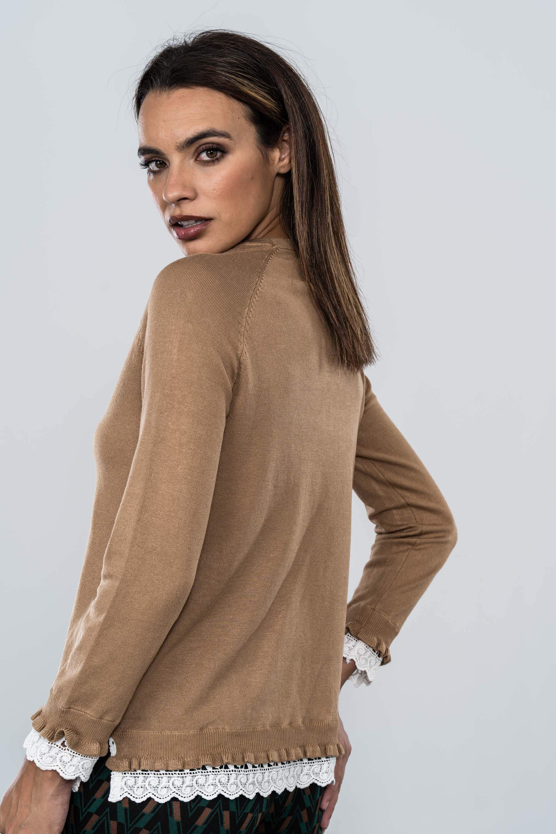 JERSEY DETALLE BLONDA CAMEL