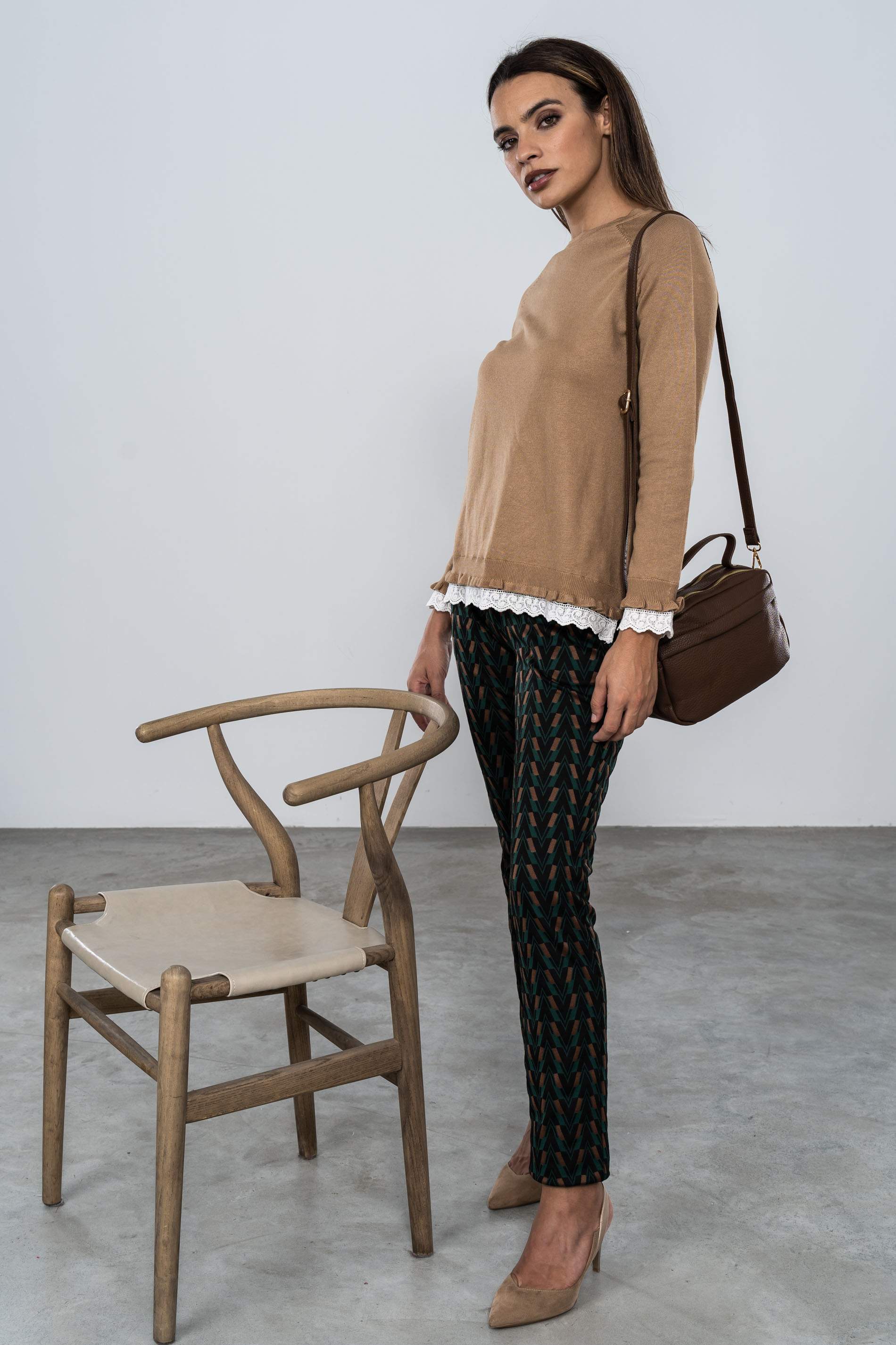 JERSEY DETALLE BLONDA CAMEL