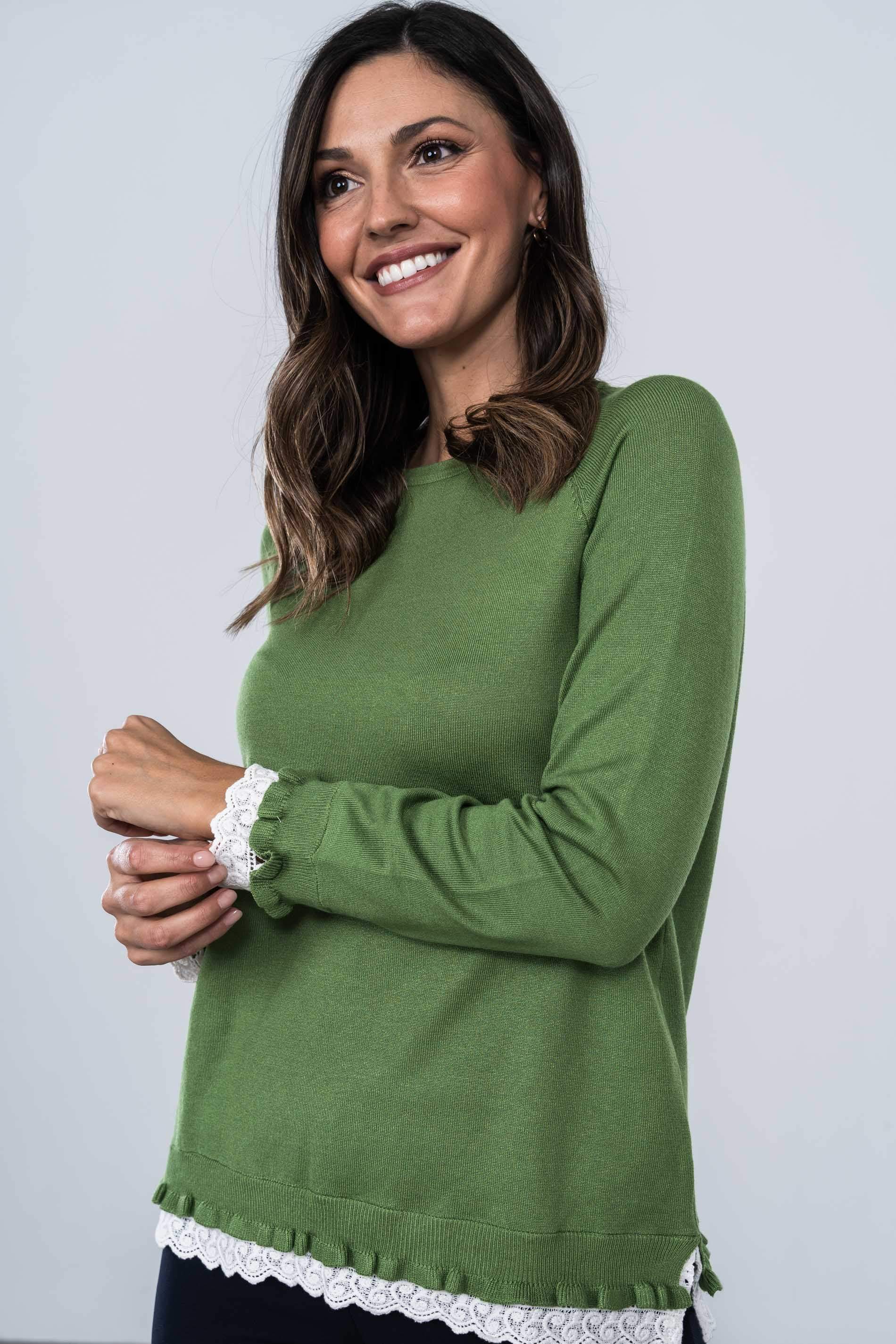 JERSEY DETALLE BLONDA OLIVA