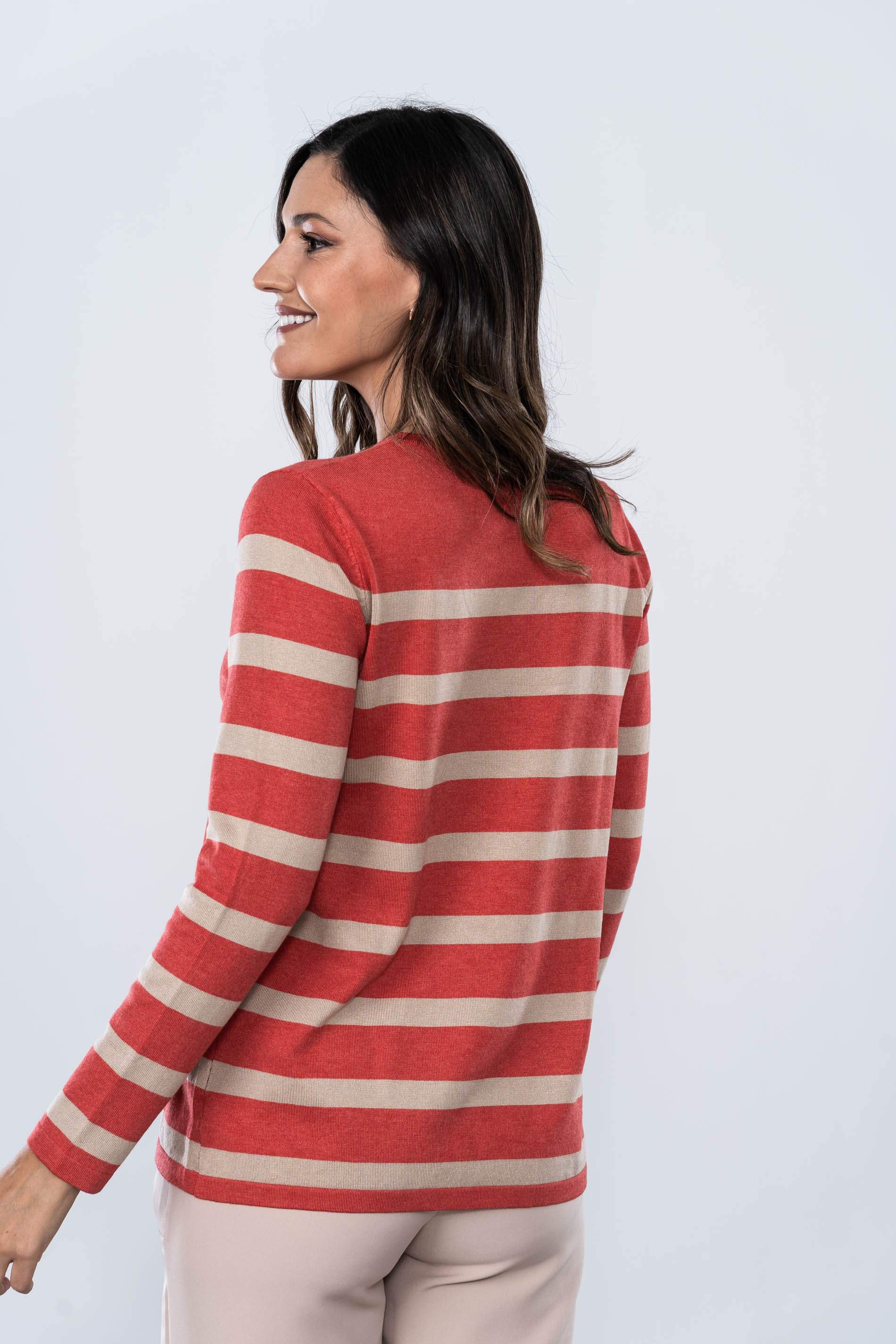 JERSEY C CAJA RAYAS CORAL