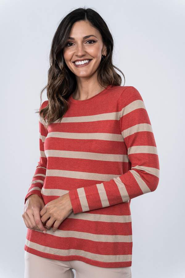 JERSEY C CAJA RAYAS CORAL