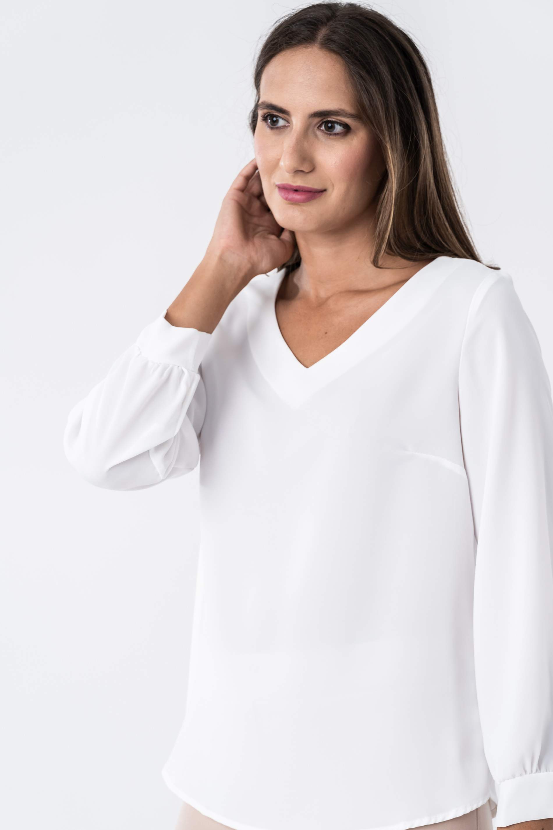 BLUSA MANGA PUÑO CRUDO