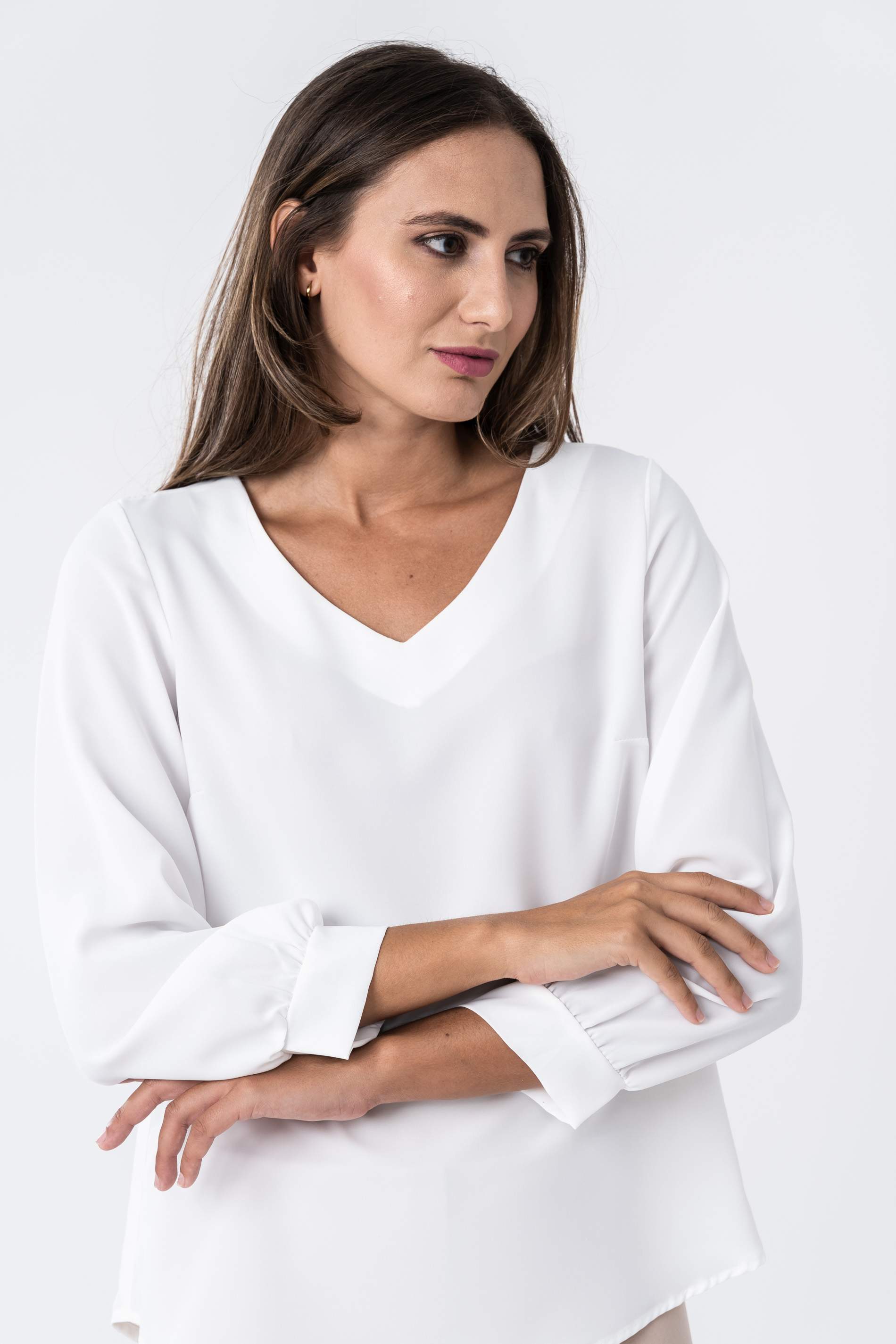 BLUSA MANGA PUÑO CRUDO