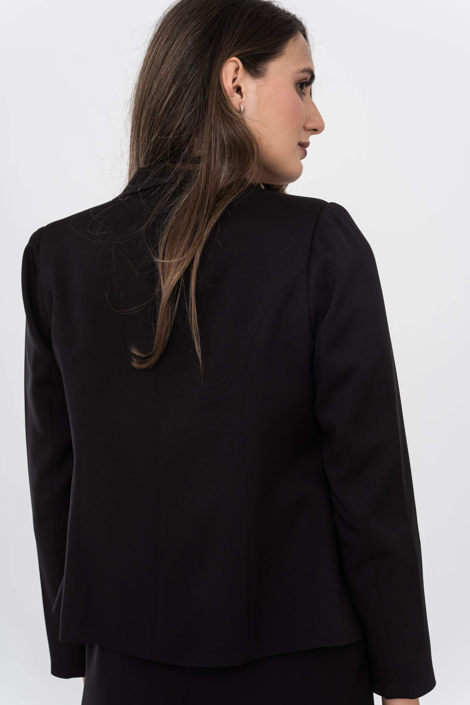 AMERICANA BOTON CORTA NEGRO