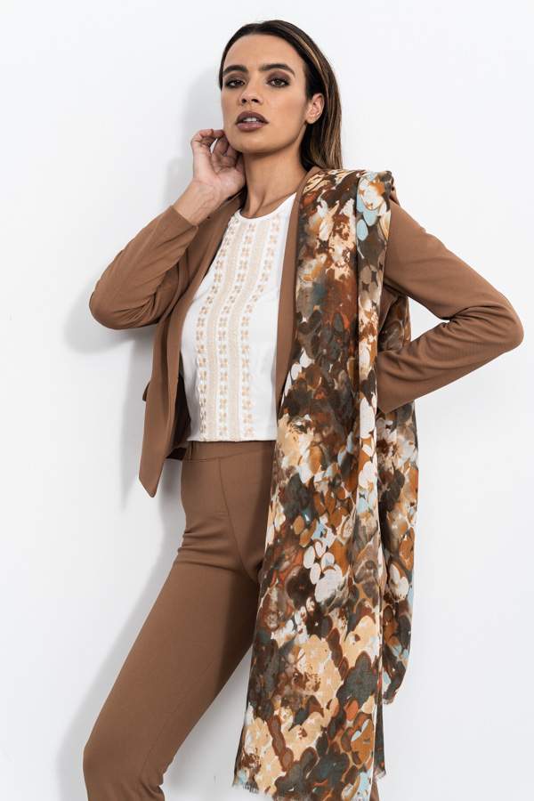 AMERICANA 1 BOTON DIAGONAL CAMEL