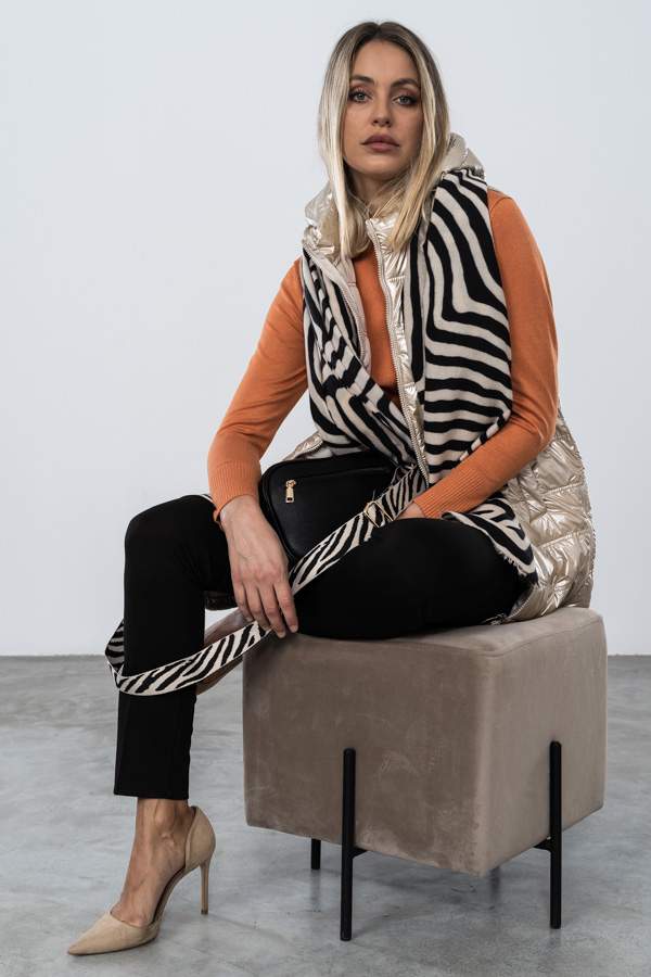 PANTALON DIAGONAL GOMA CINTURA NEGRO