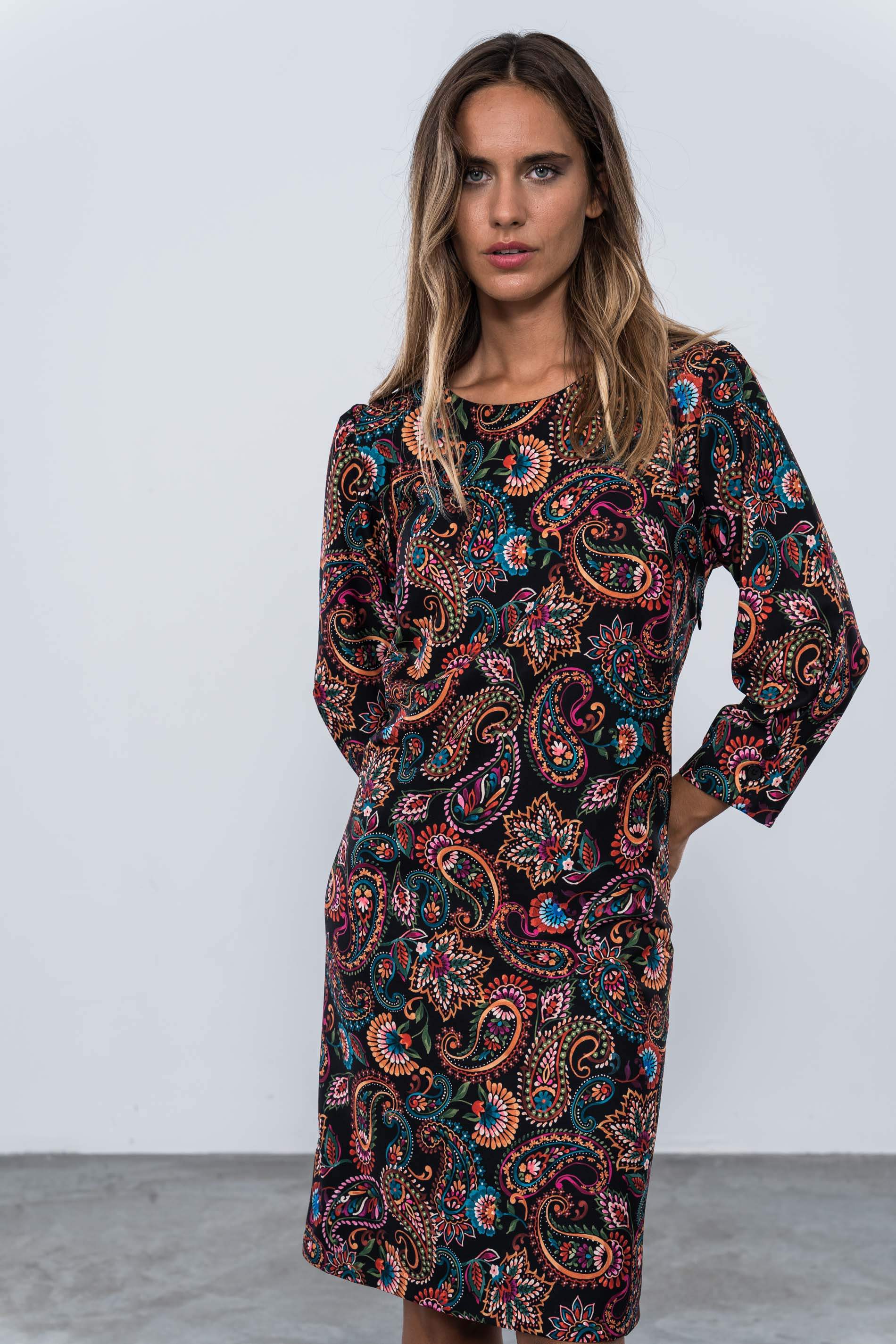 VESTIDO CACHIMERE RECTO