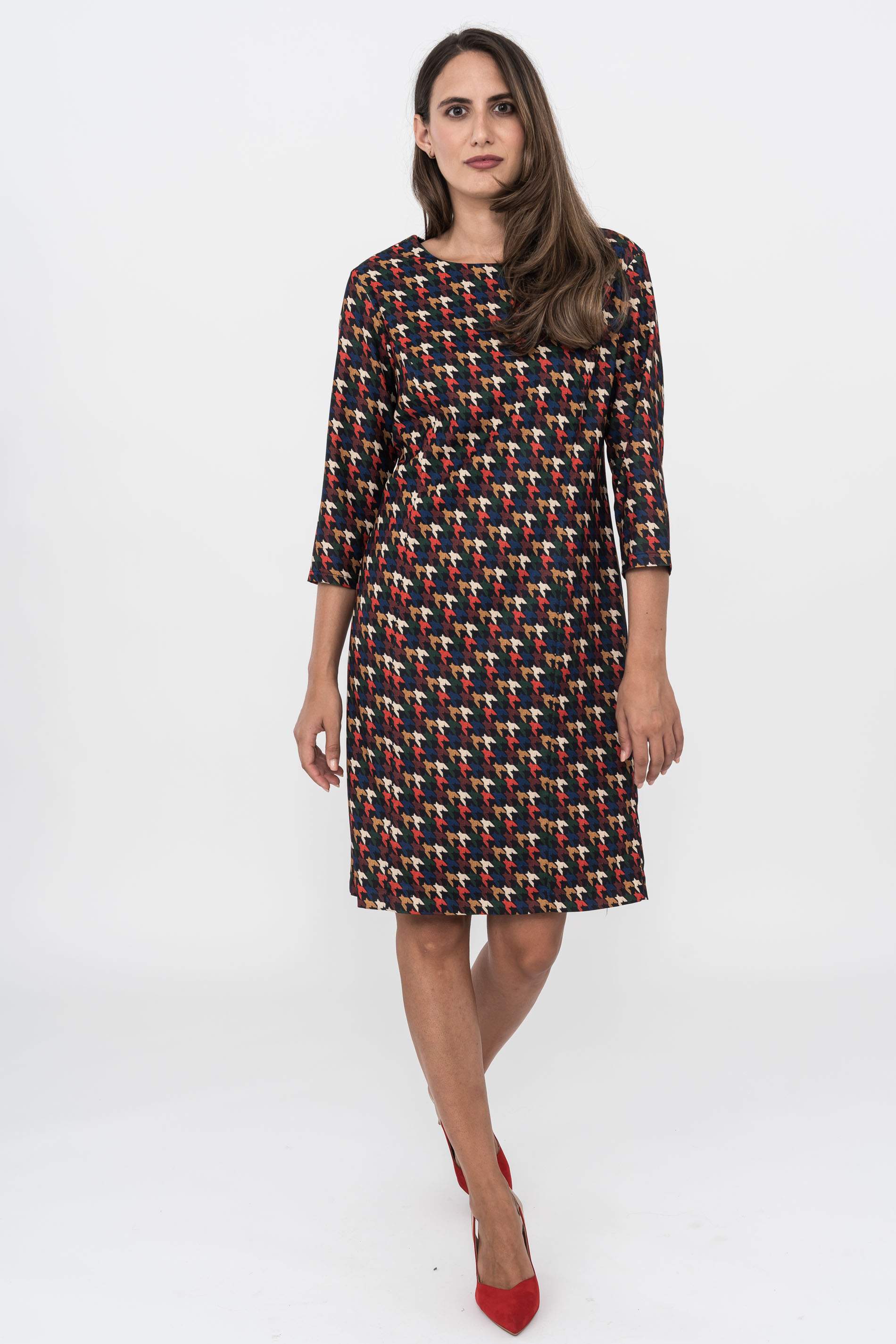 VESTIDO PATA DE GALLO COLOR