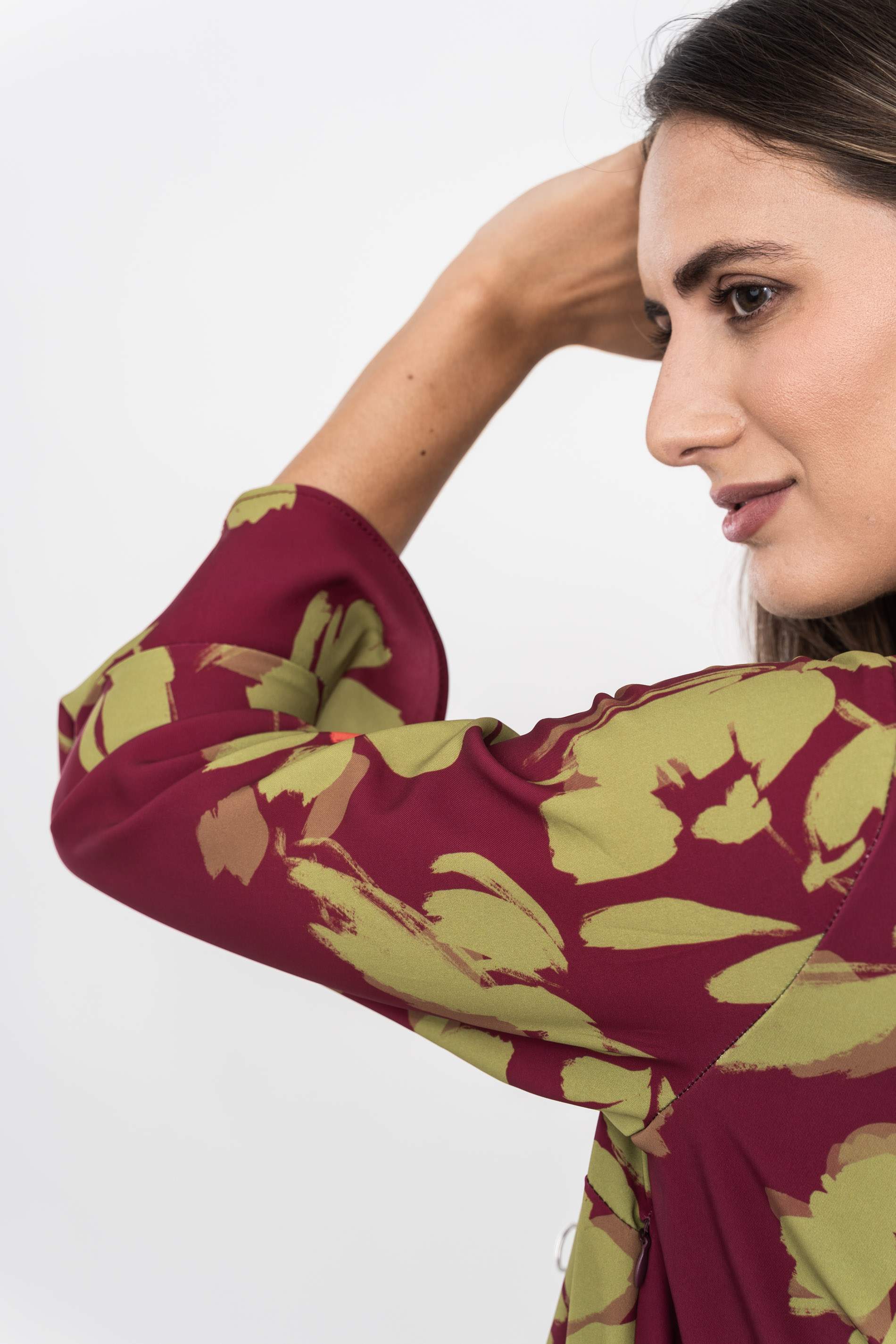 VESTIDO MANGA VOLANTE FLORAL