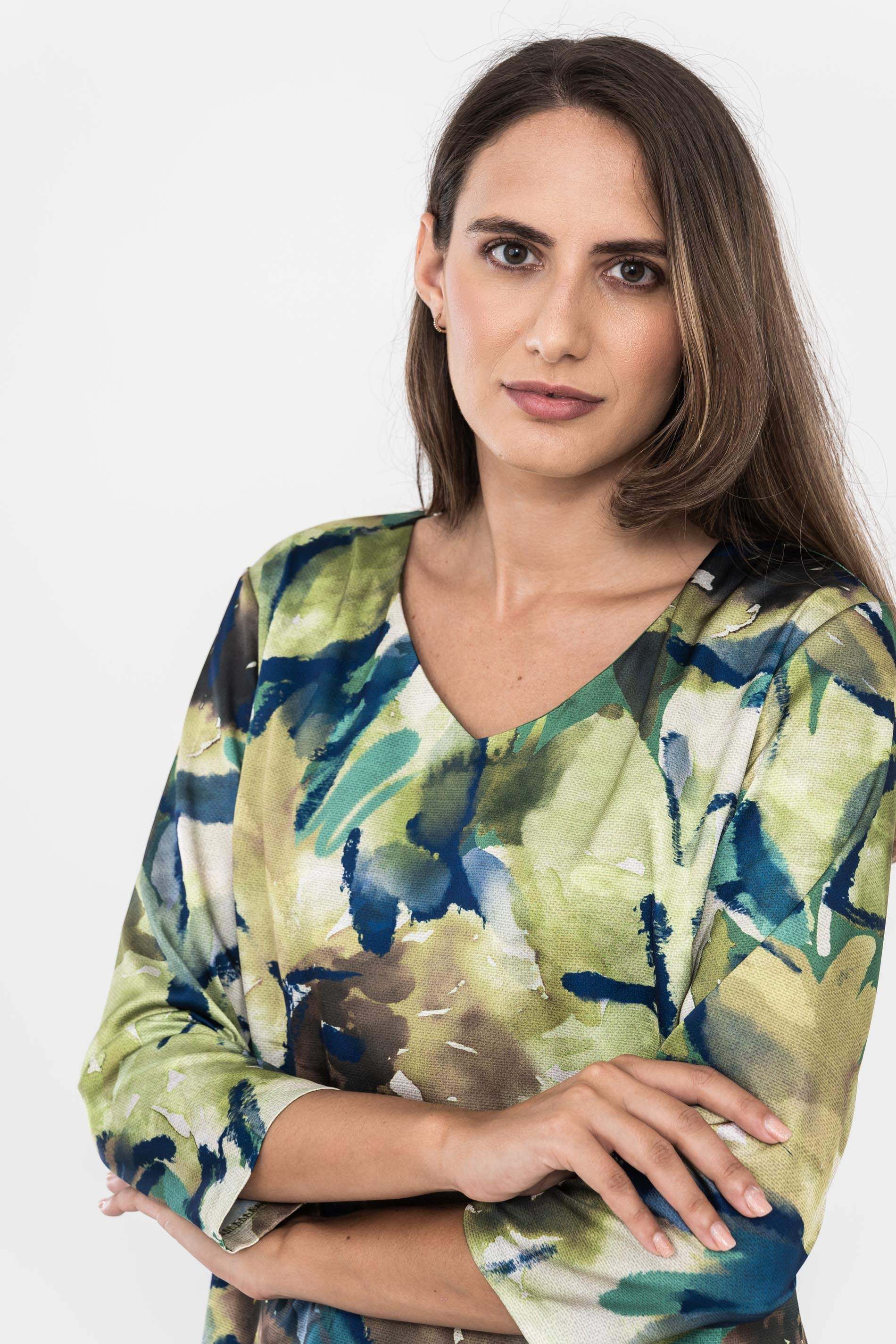 VESTIDO ESTAMPADO ABSTRACTO