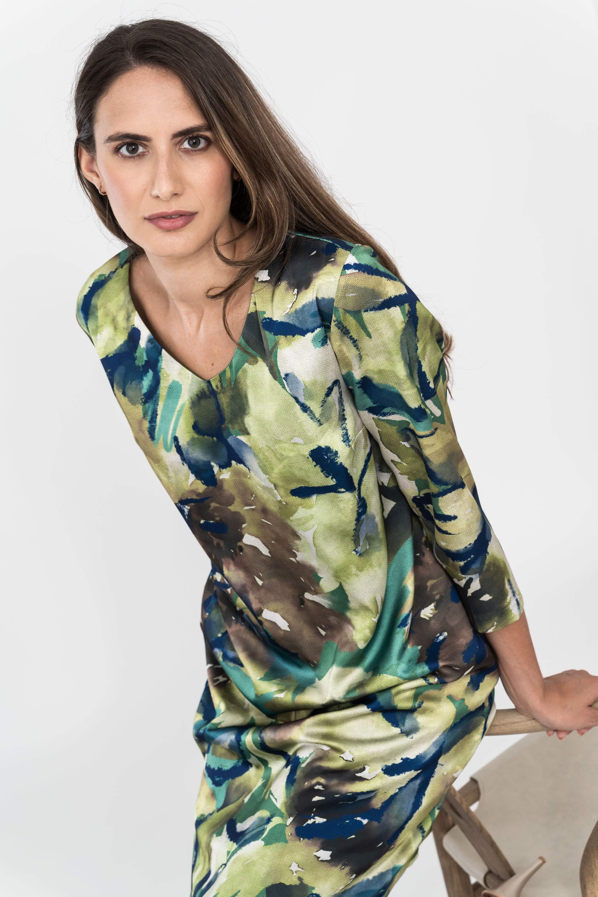 VESTIDO ESTAMPADO ABSTRACTO