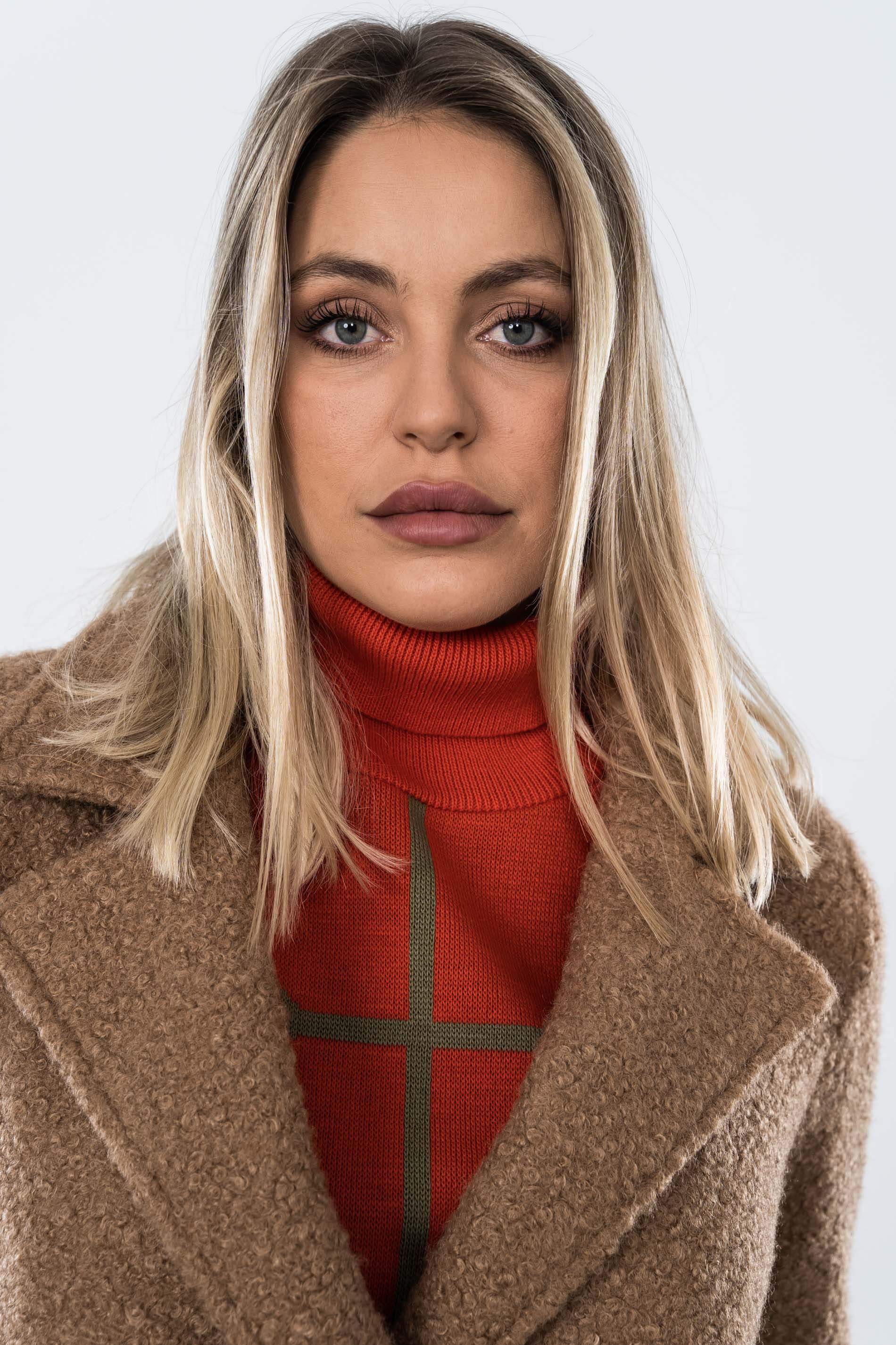 CHAQUETON CRUZADO BAGUILLA CAMEL