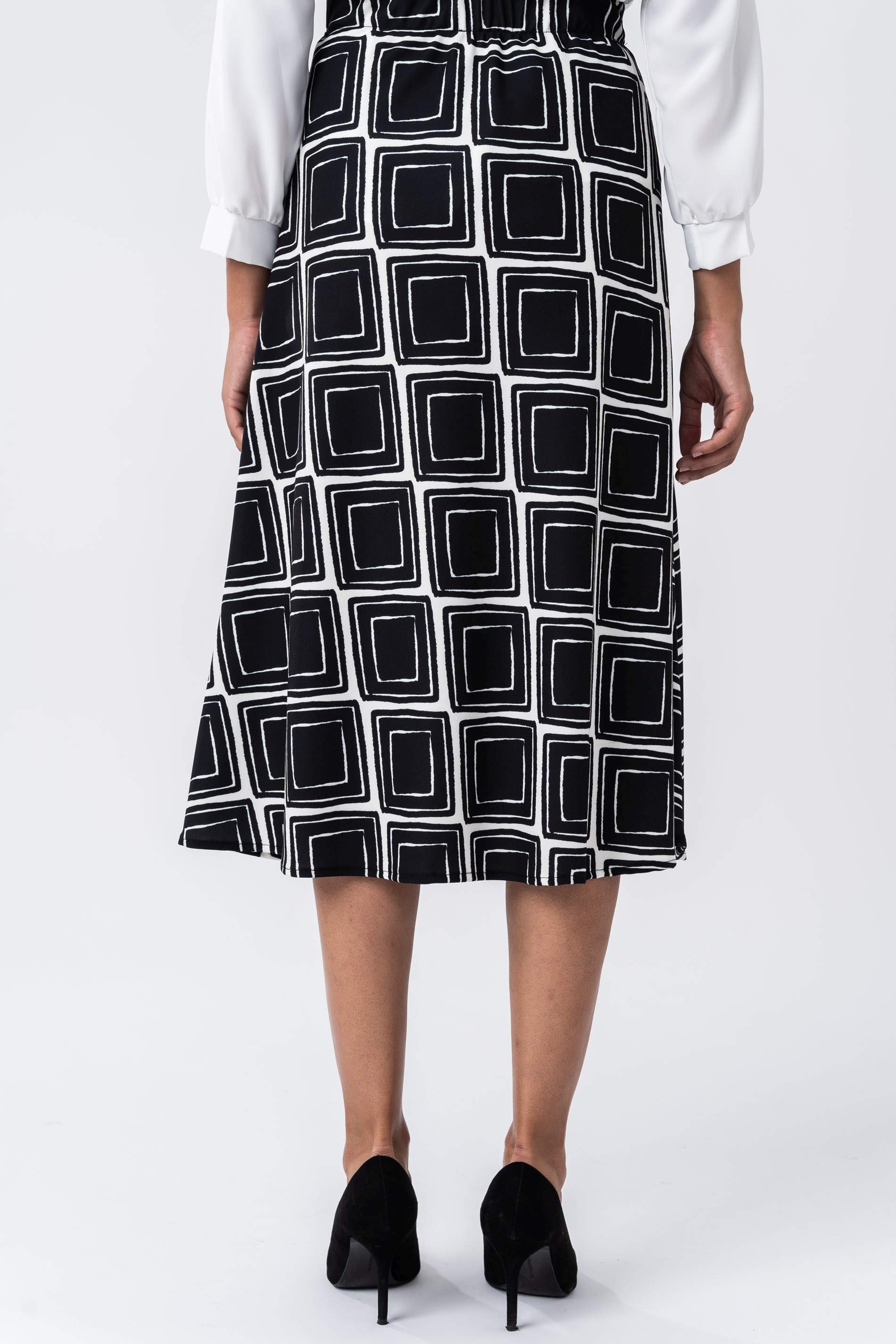 FALDA EVASE ESTAMPADO GEOMETRICO