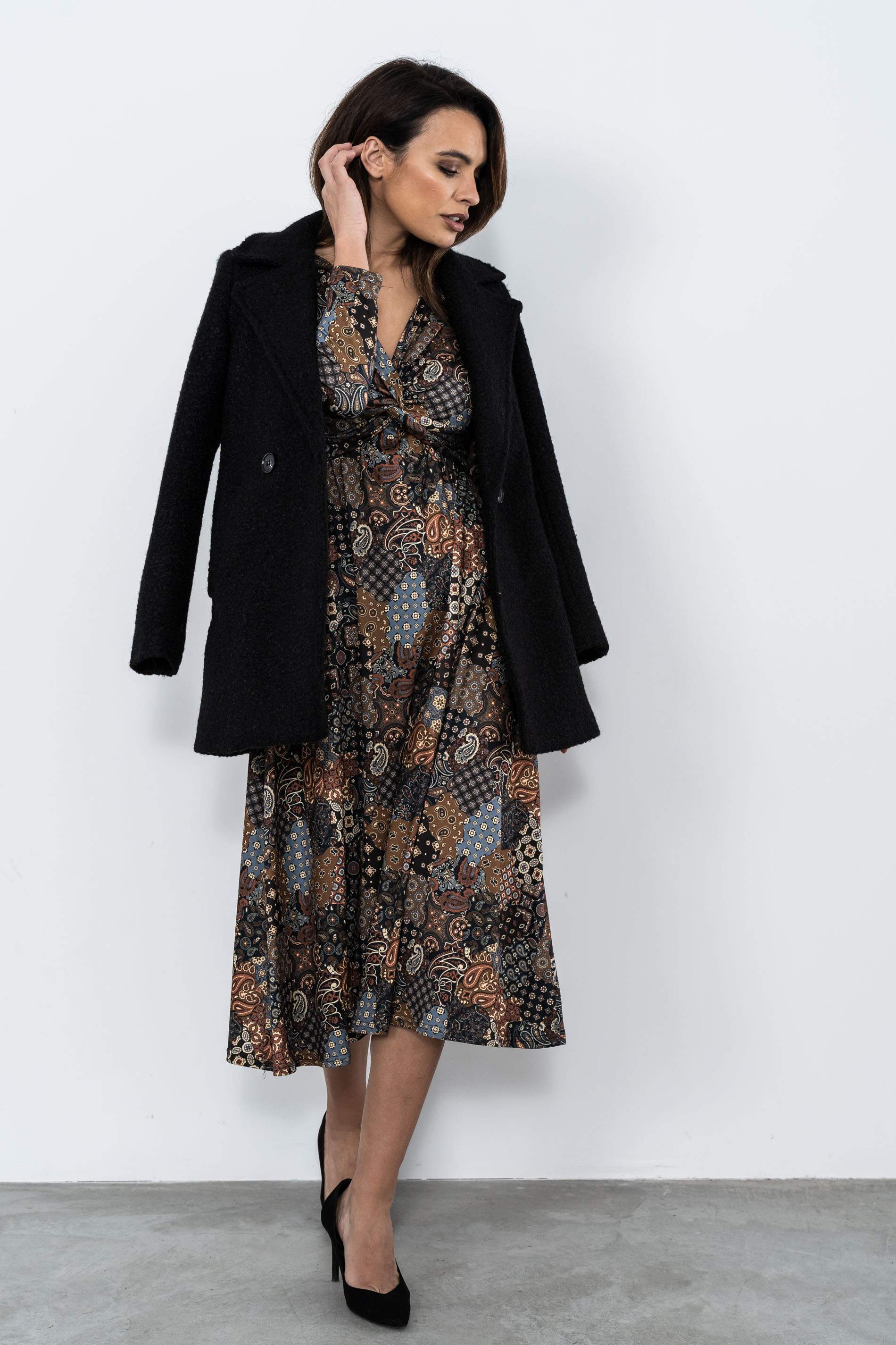 VESTIDO PUNTO NUDO PATCHWORD