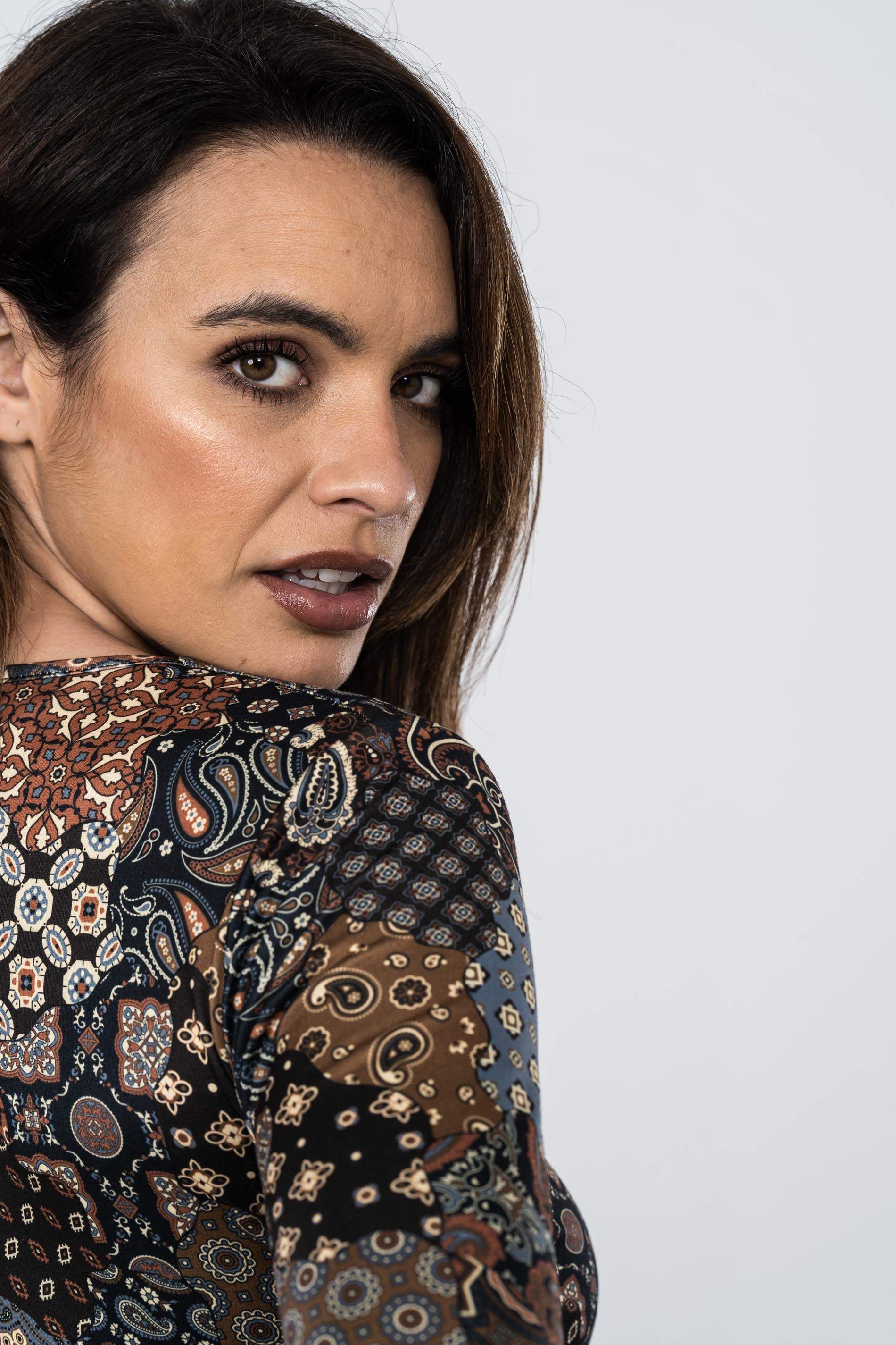 VESTIDO PUNTO NUDO PATCHWORD