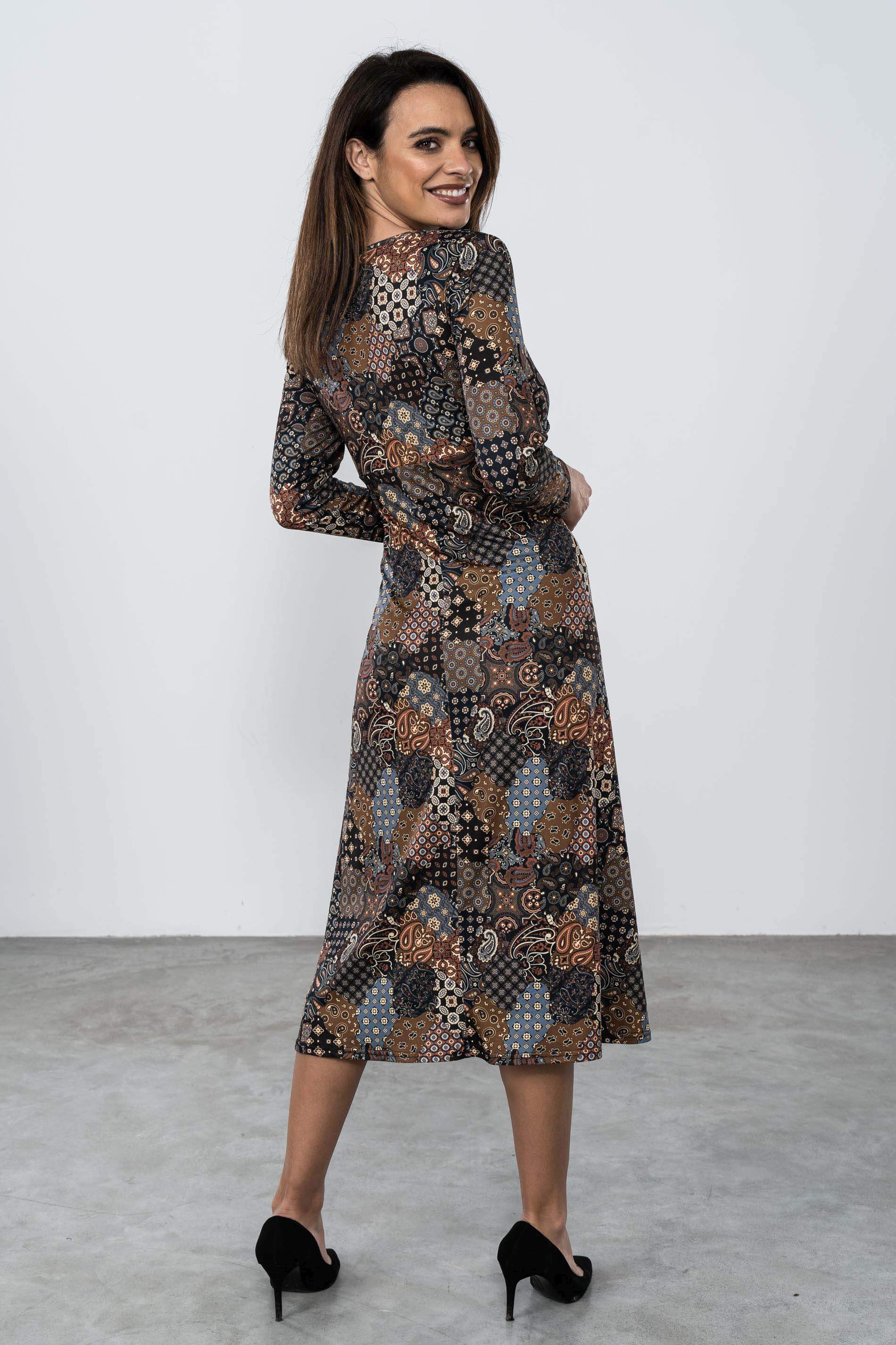 VESTIDO PUNTO NUDO PATCHWORD