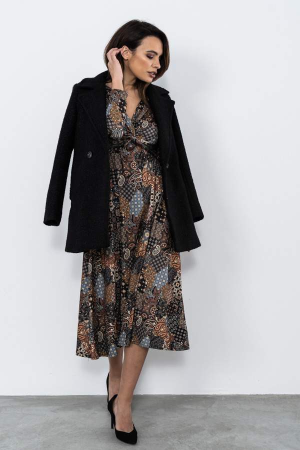 VESTIDO PUNTO NUDO PATCHWORD