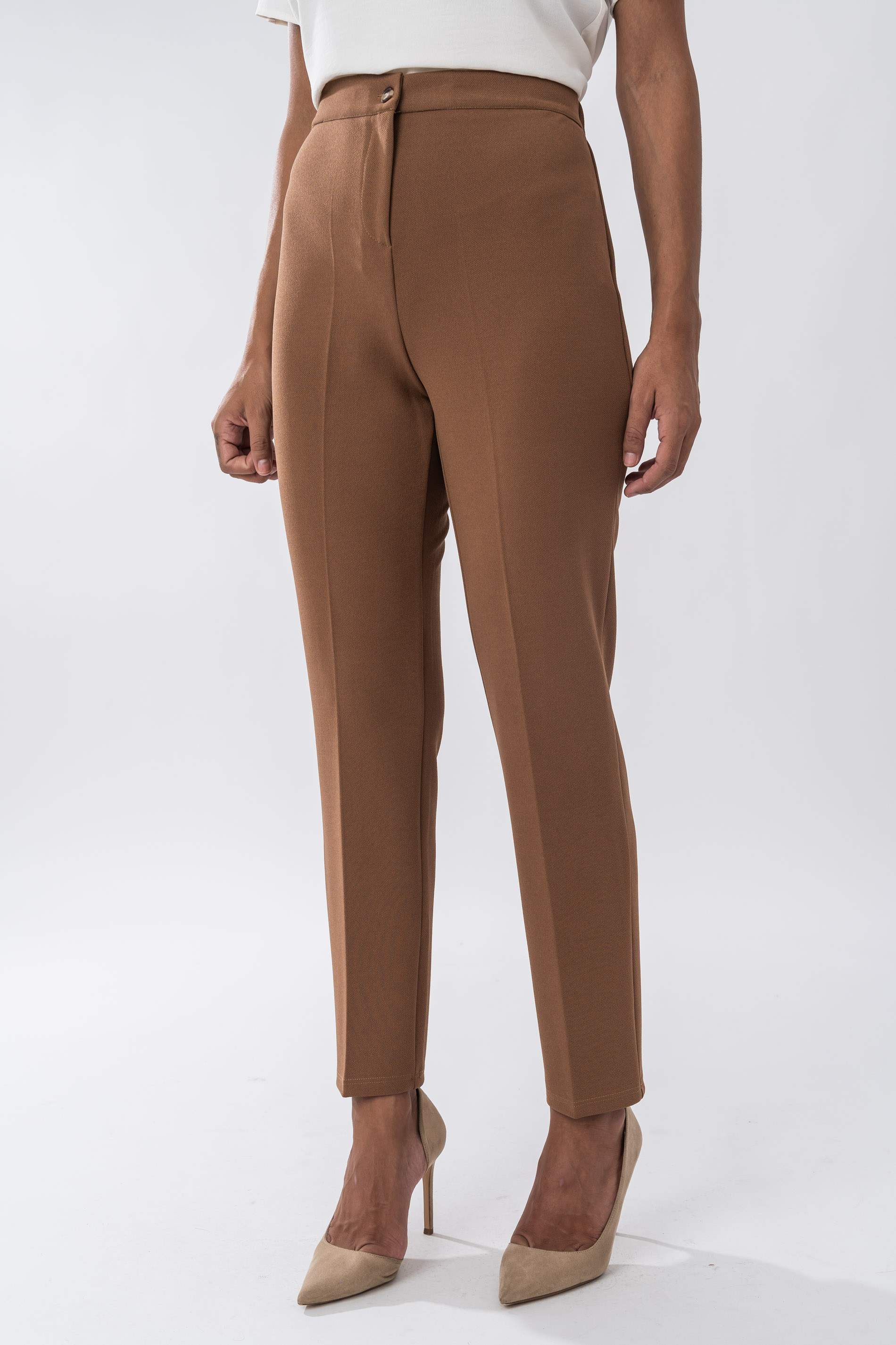 PANTALON CINTURA ELASTICA CAMEL