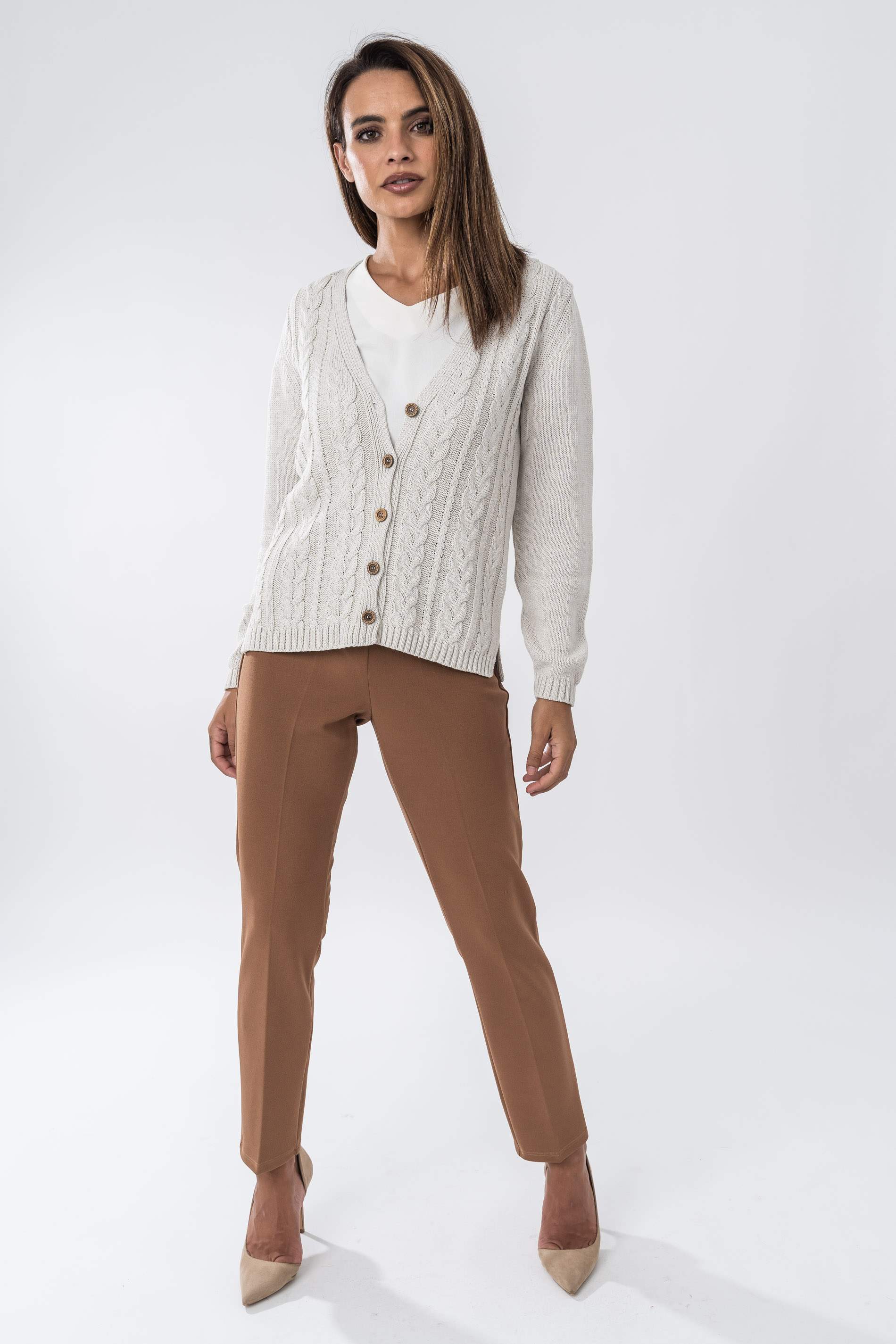 PANTALON CINTURA ELASTICA CAMEL