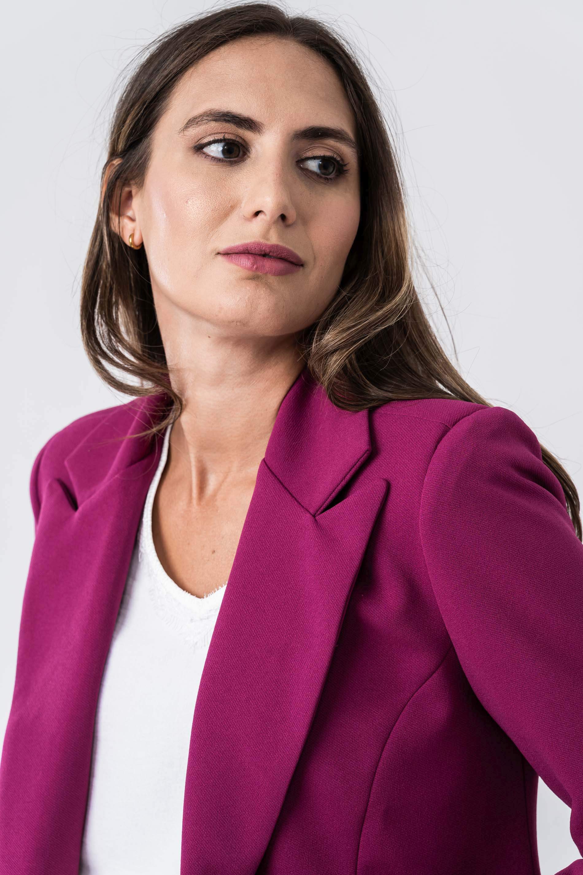 AMERICANA 1 BOTON GUINDA