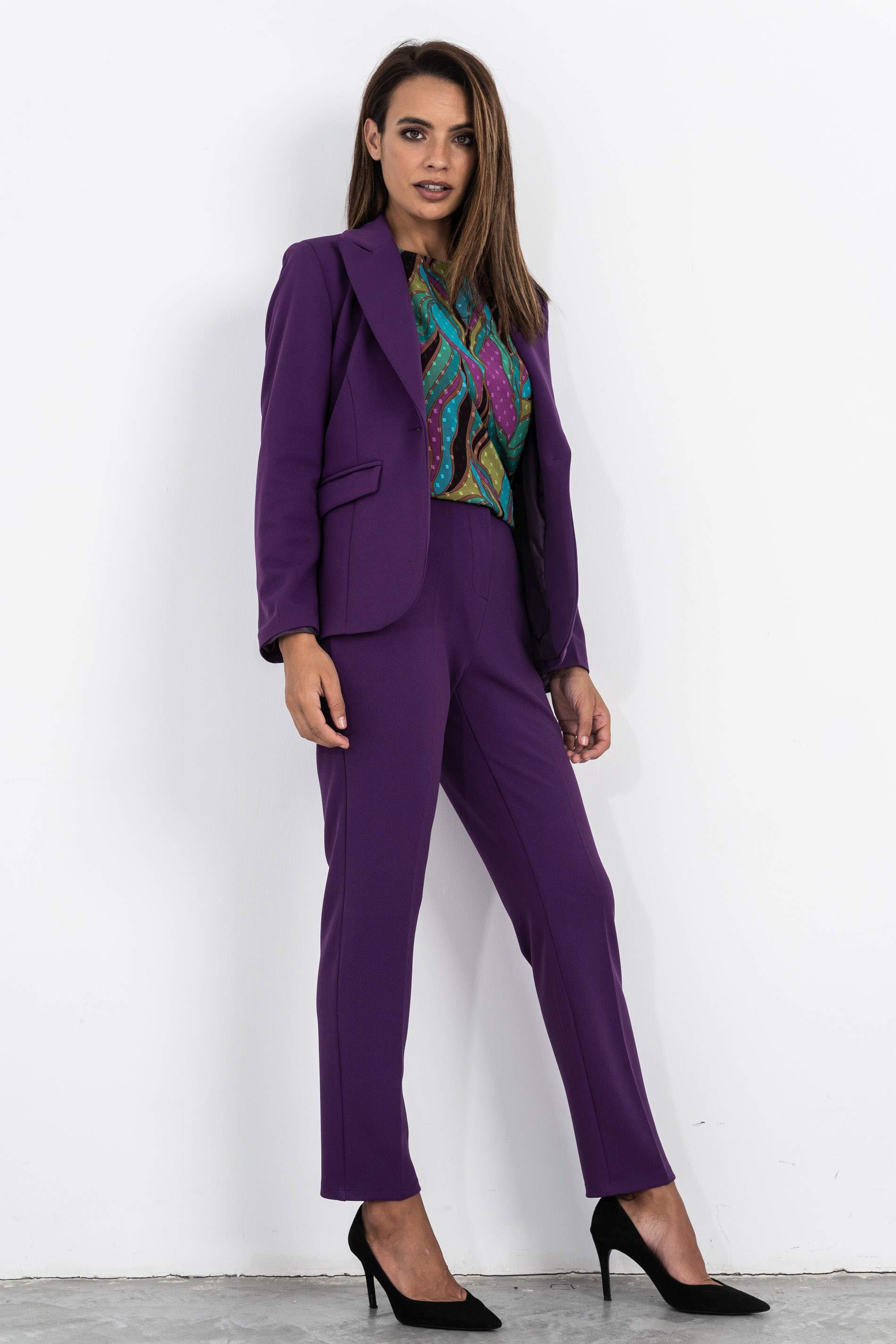 AMERICANA 1 BOTON MORADO