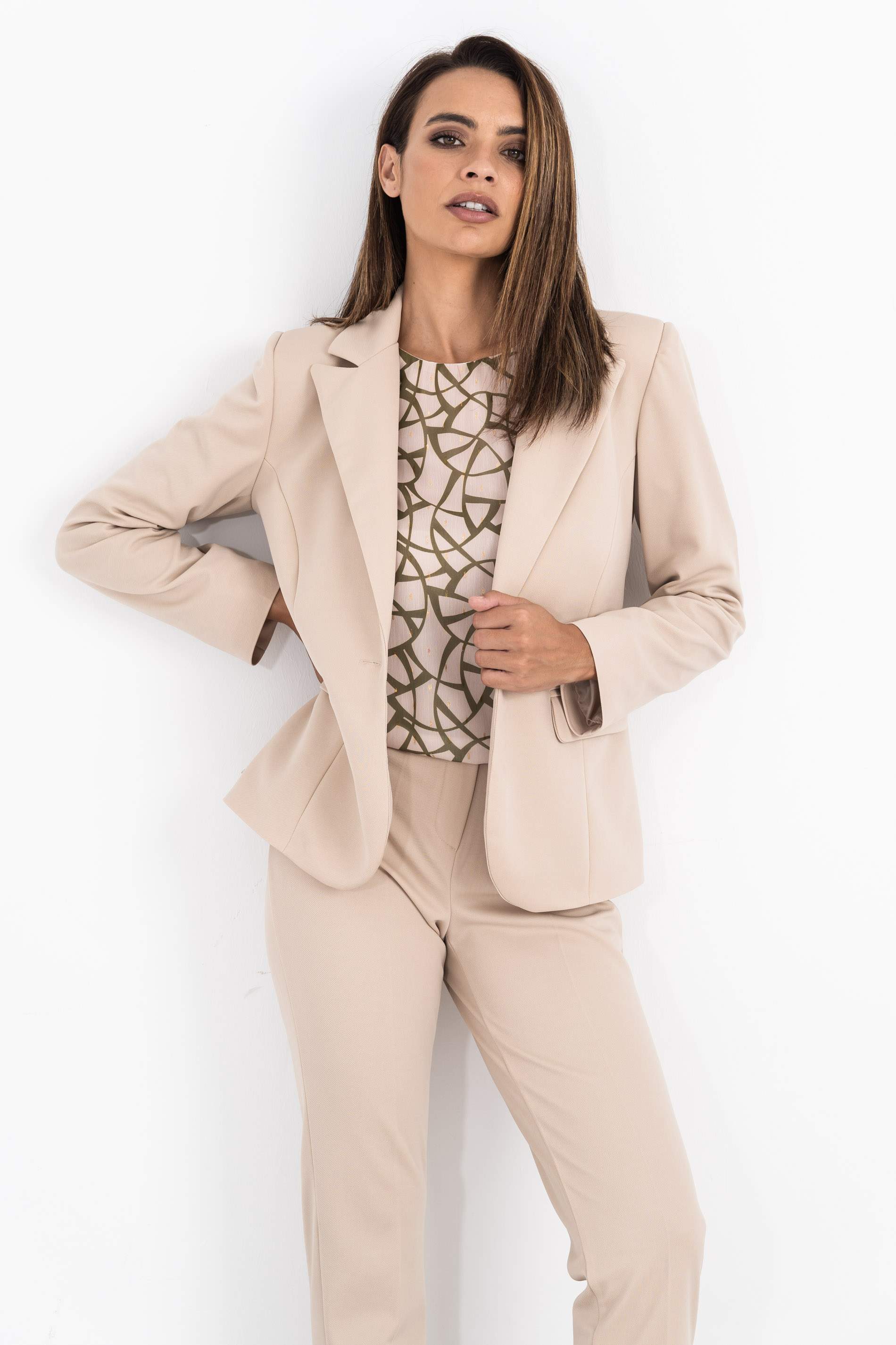 AMERICANA 1 BOTON BEIGE