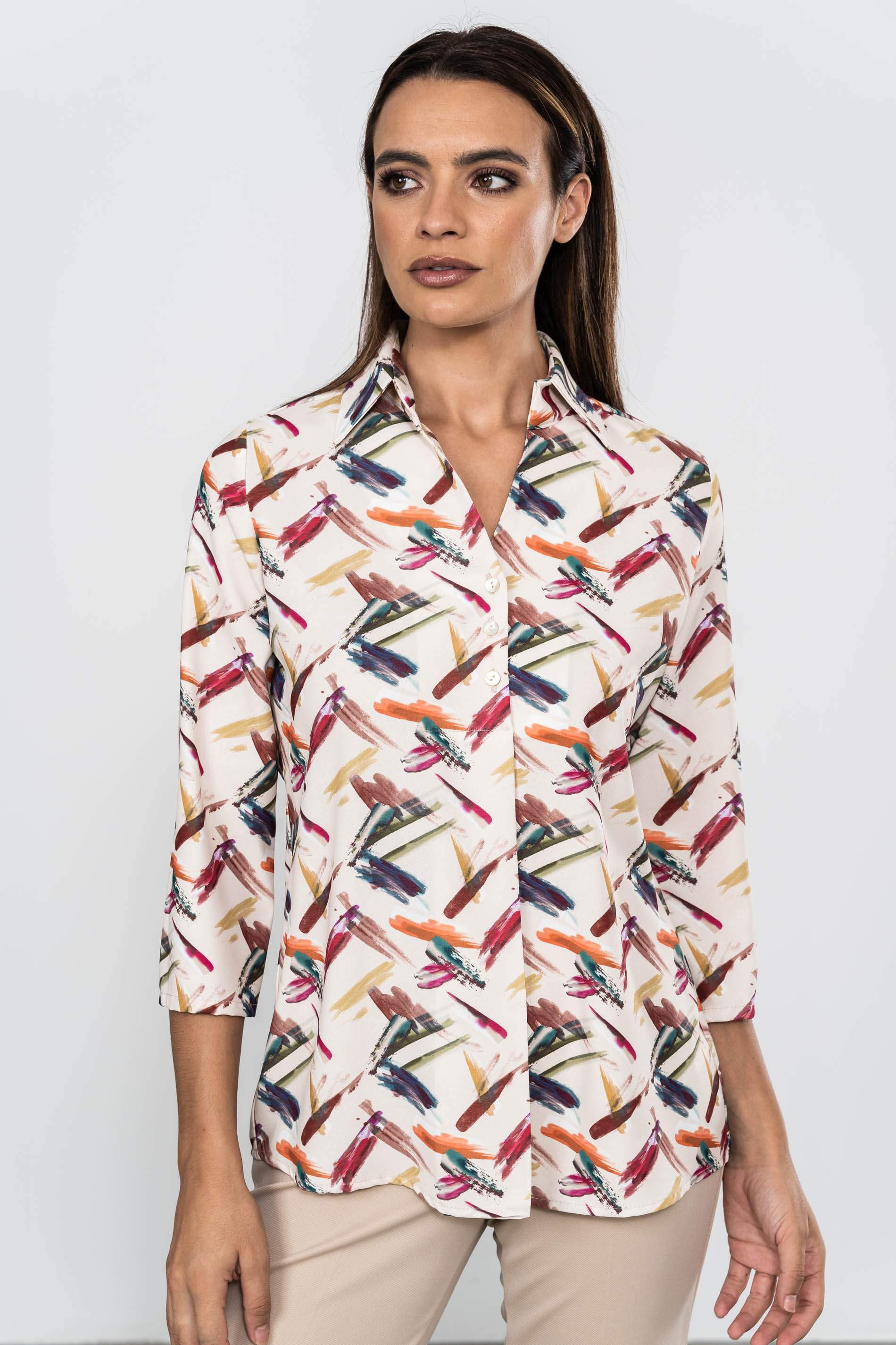 BLUSA BOTONES TABLA PINCELADAS