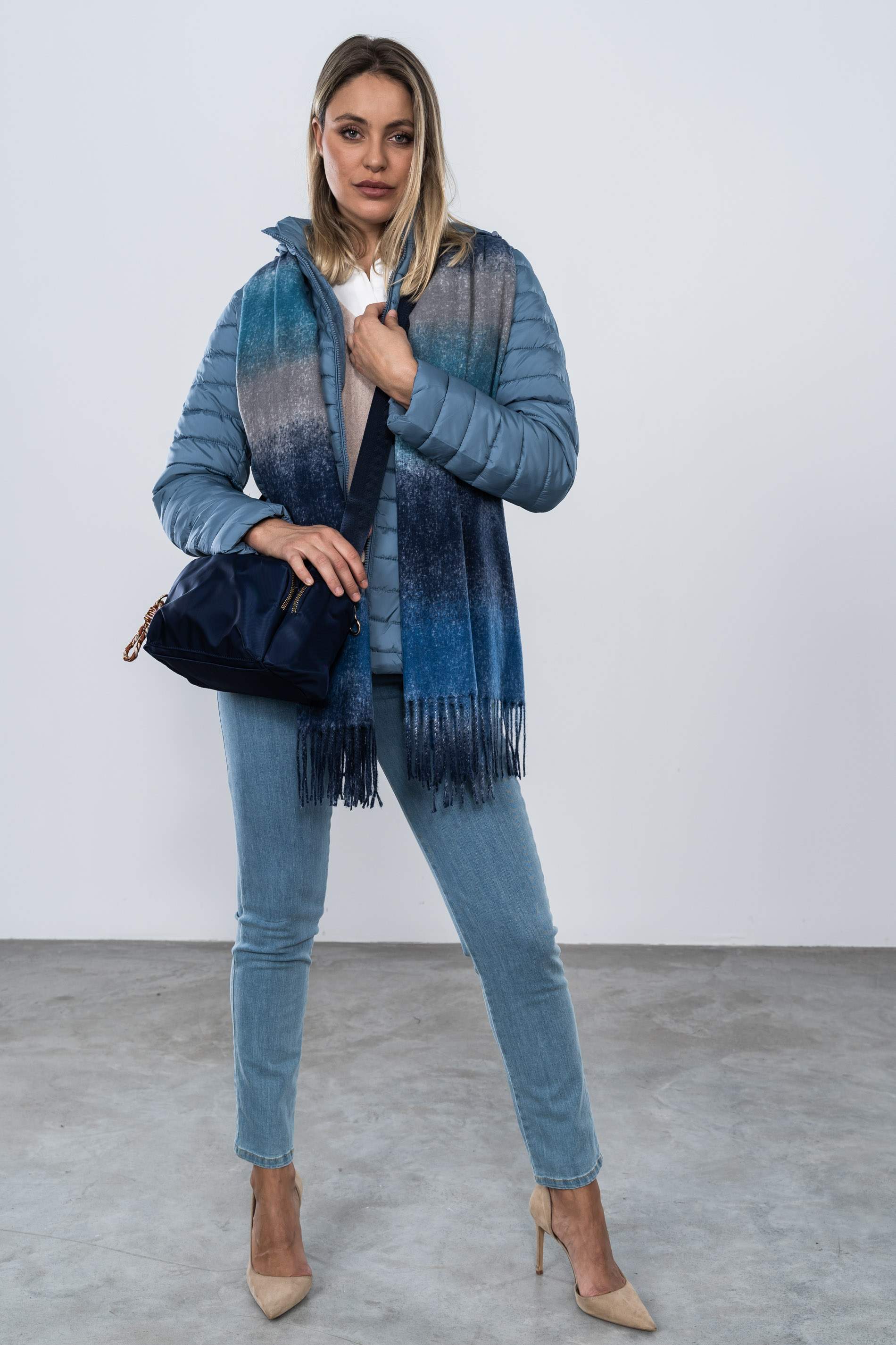 JERSEY COMBINADO CAMISERO BEIGE