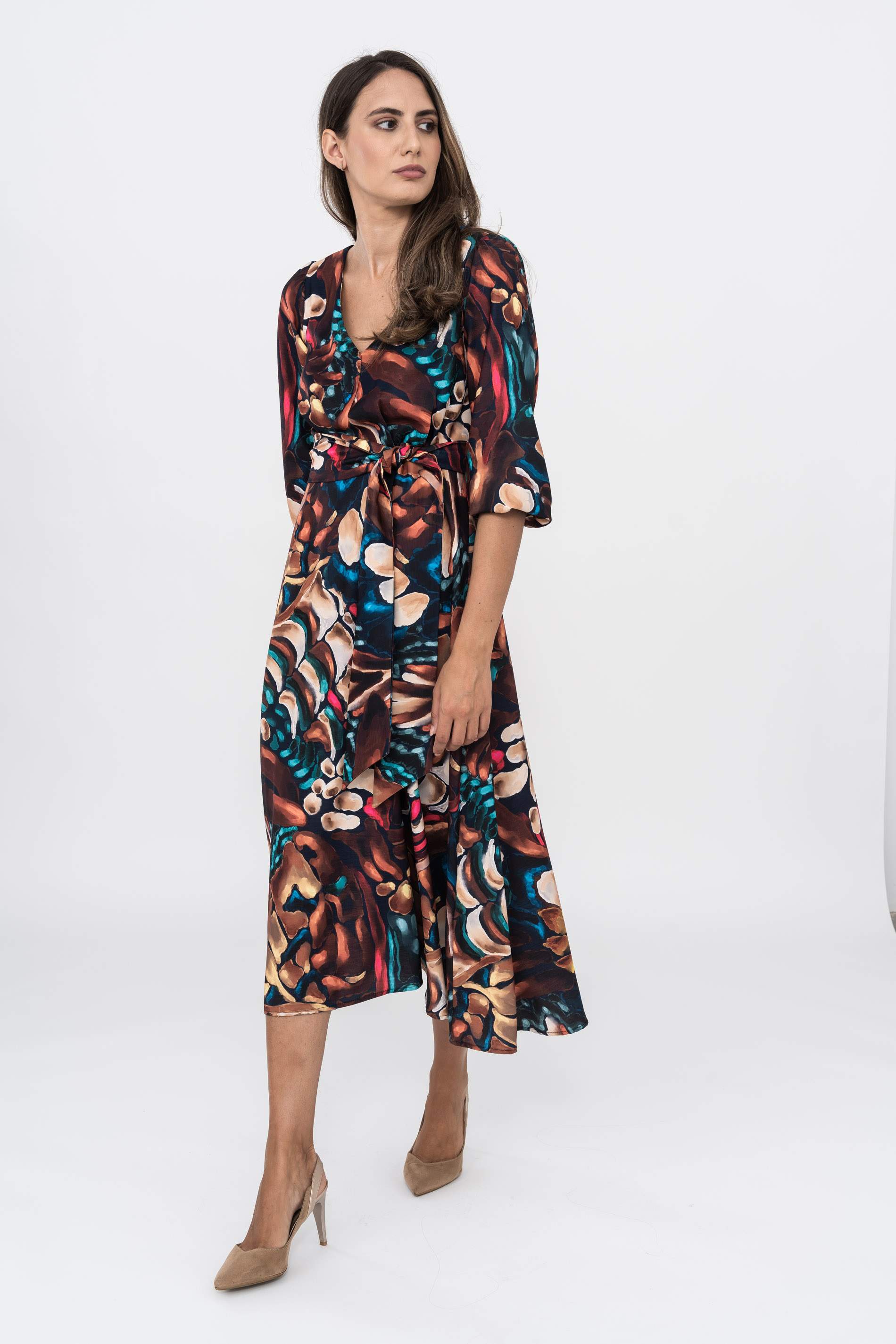 VESTIDO VUELO CINTURON